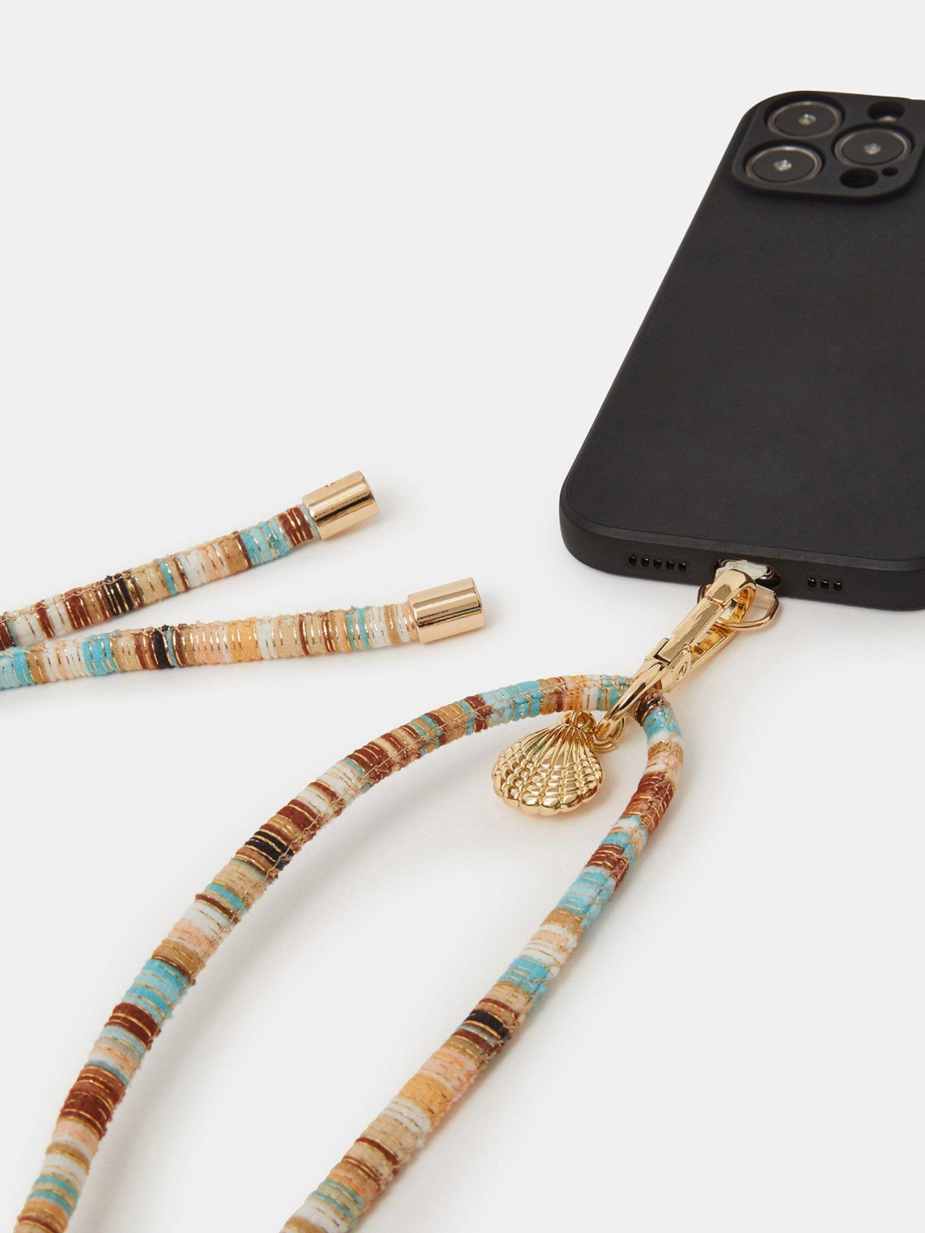 Image 3 of 3 of Accessorize Shell Charm Phone Strap