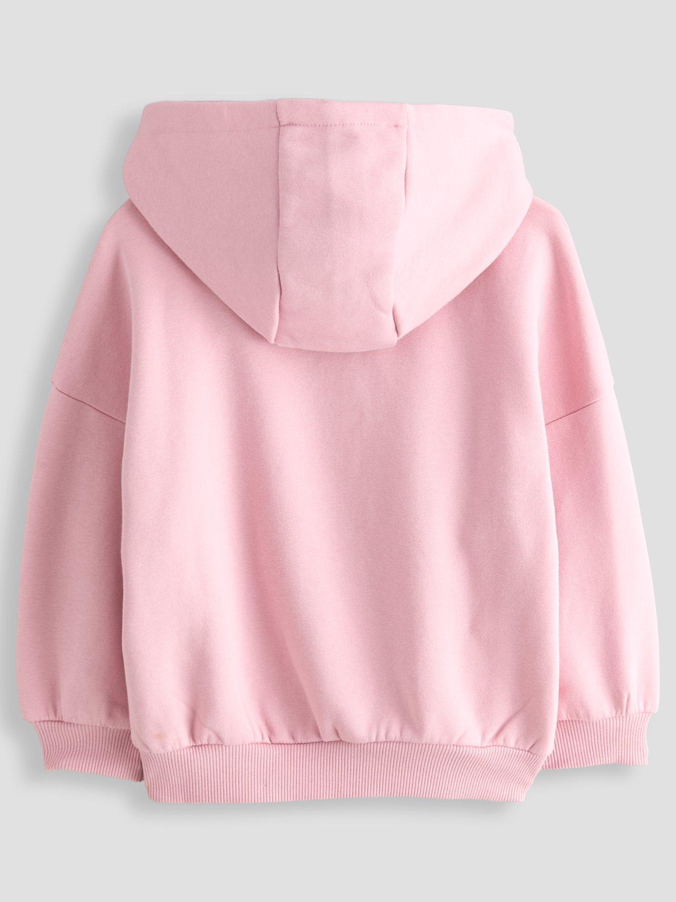 Image 2 of 5 of The Very Collection Girls Core Basic Zip Up Hoody - Pink