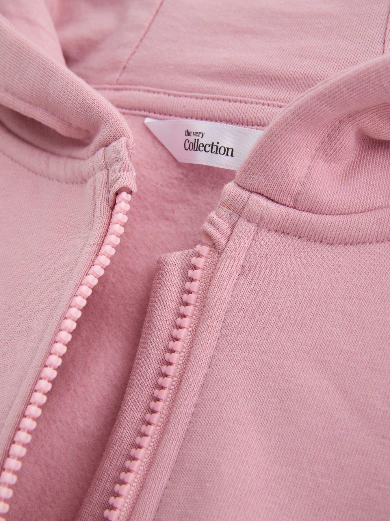 Image 5 of 5 of The Very Collection Girls Core Basic Zip Up Hoody - Pink