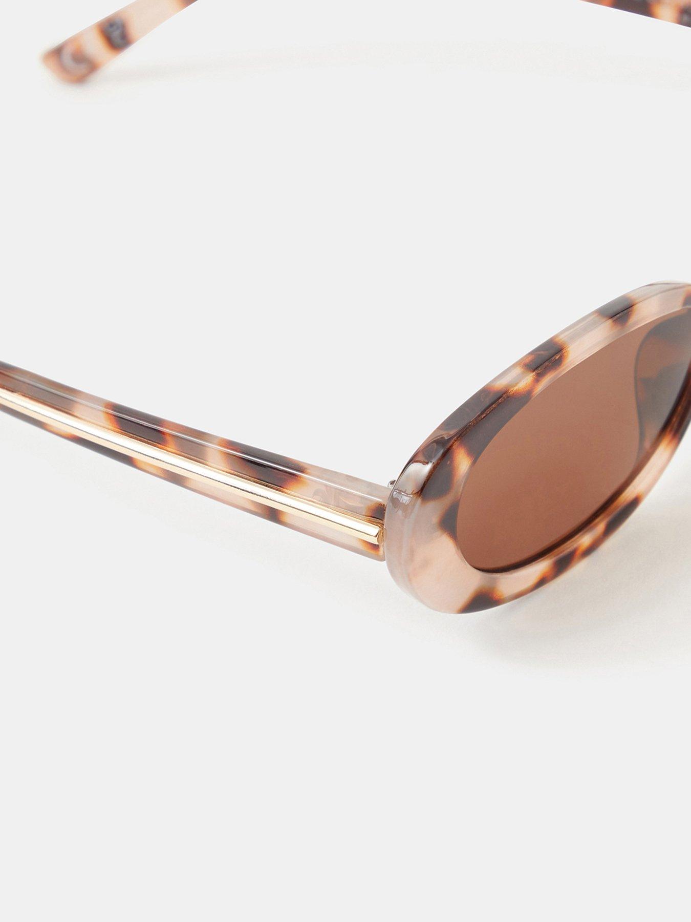 Image 3 of 3 of Accessorize Tort Oval Sunglasses