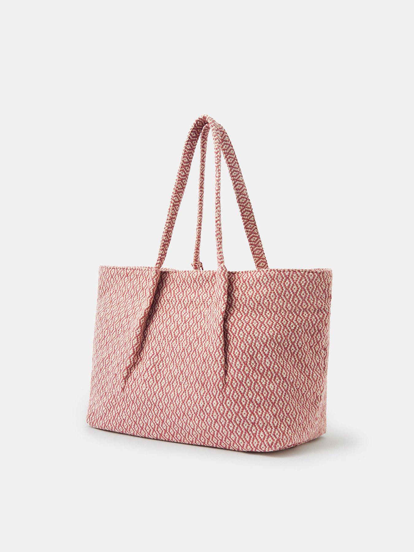 Image 3 of 6 of Accessorize Woven Aztec Shopper Bag
