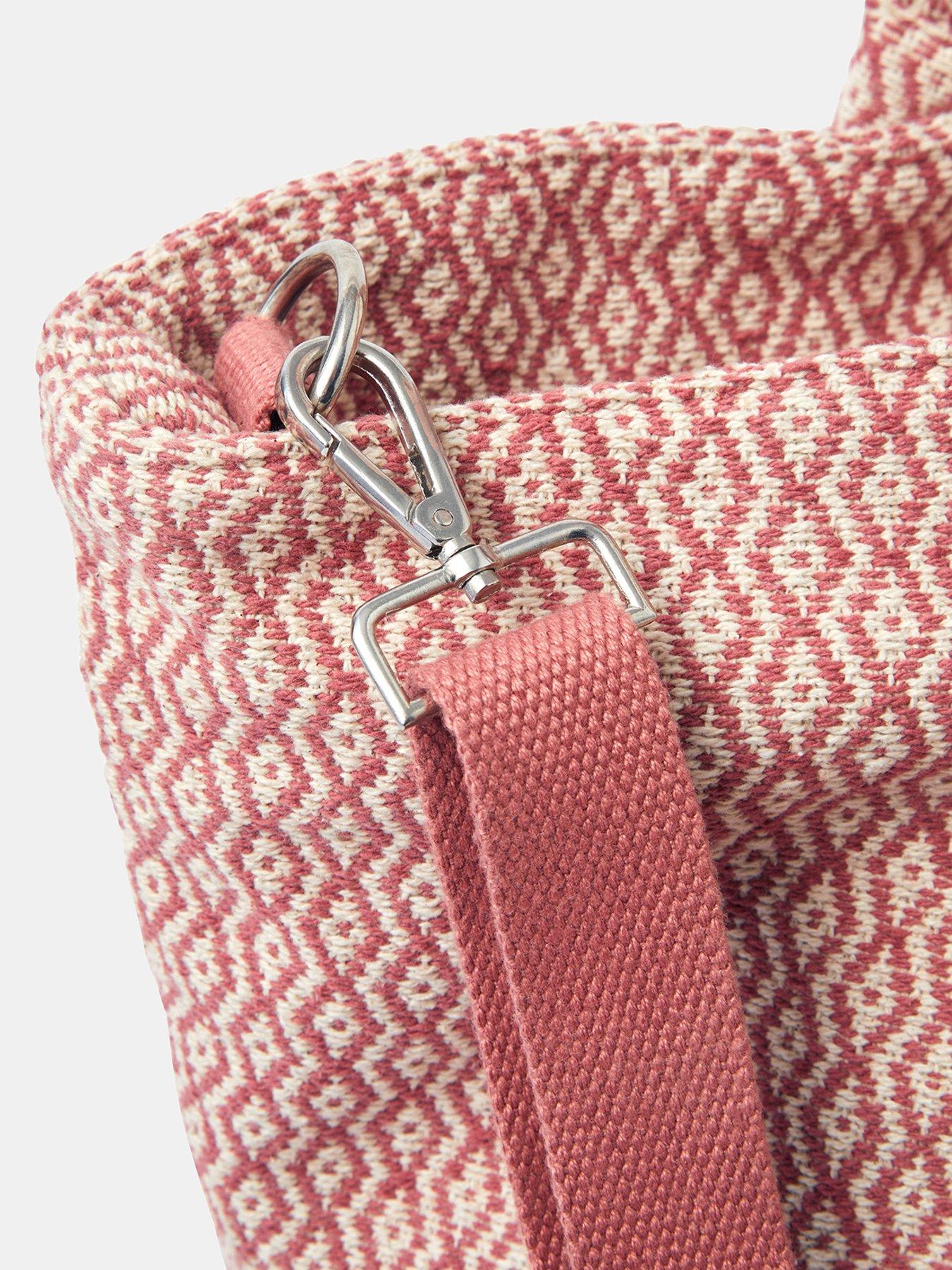 Image 6 of 6 of Accessorize Woven Aztec Shopper Bag