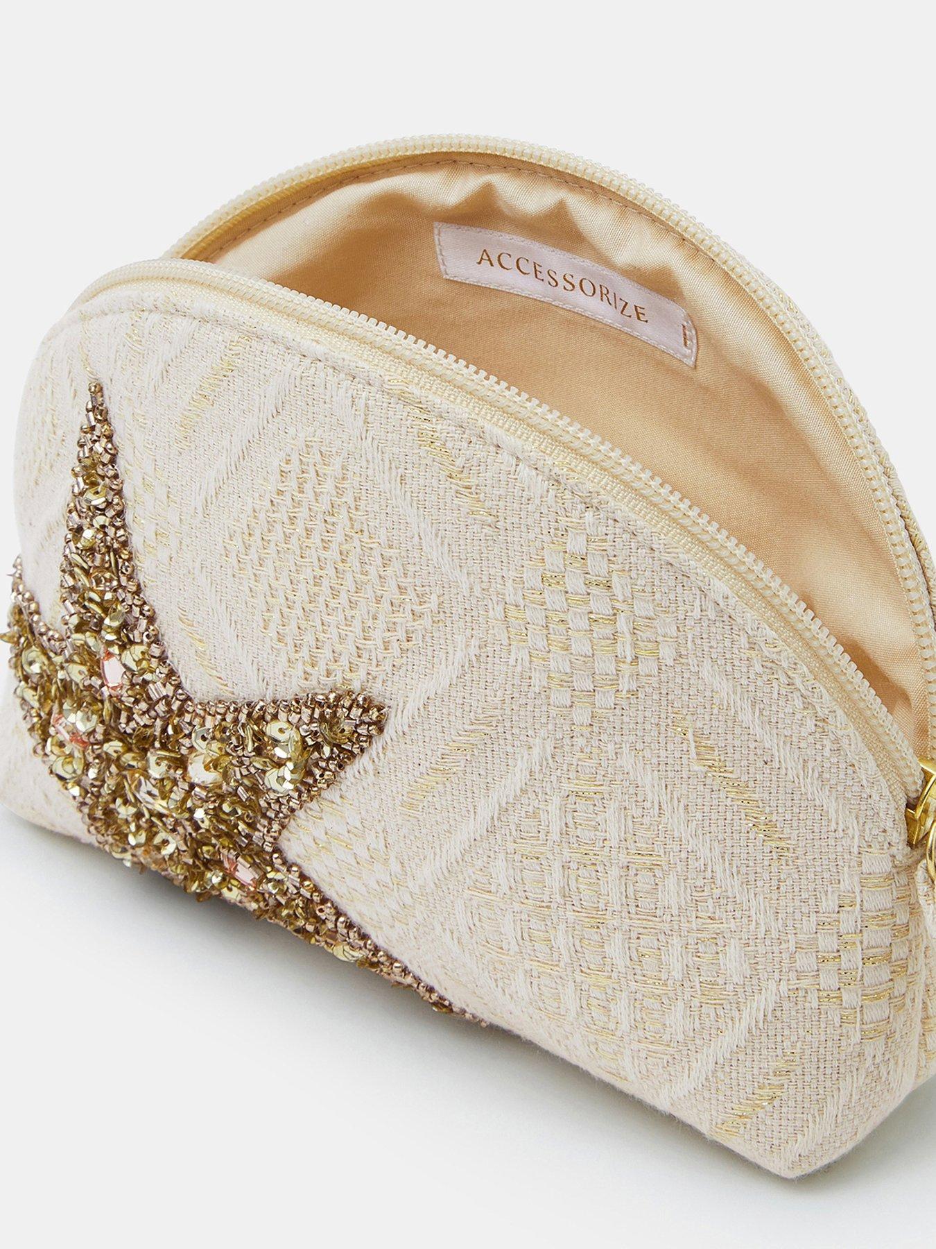 Image 3 of 3 of Accessorize Embellished Starfish Make Up Bag