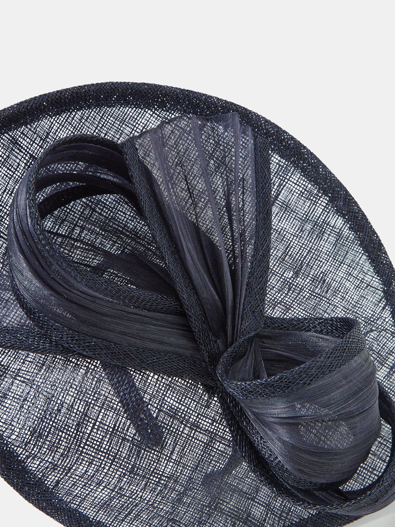 Image 4 of 4 of Accessorize Bow Teardrop Fascinator - Navy Blue
