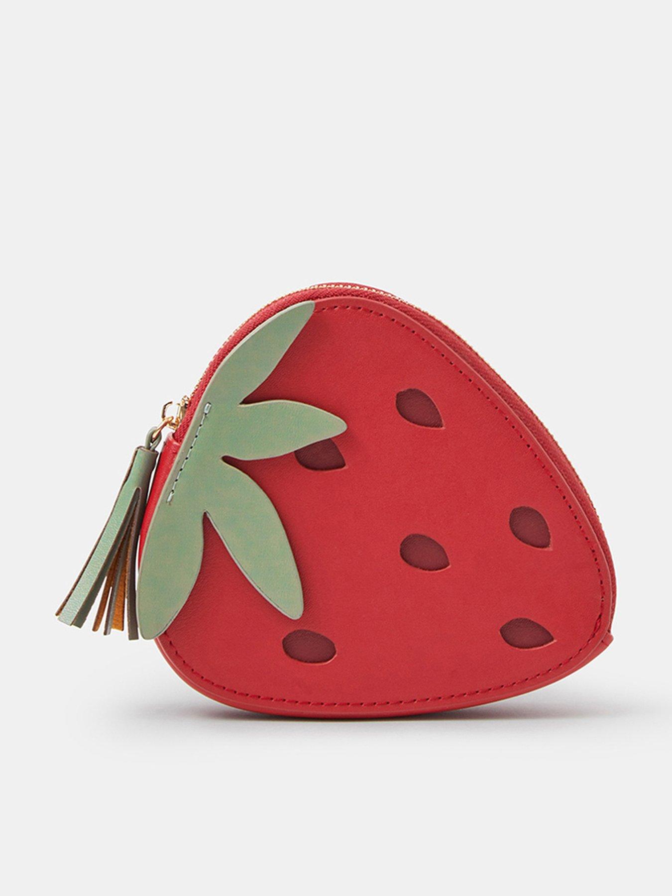 Image 1 of 3 of Accessorize Strawberry Coin Purse