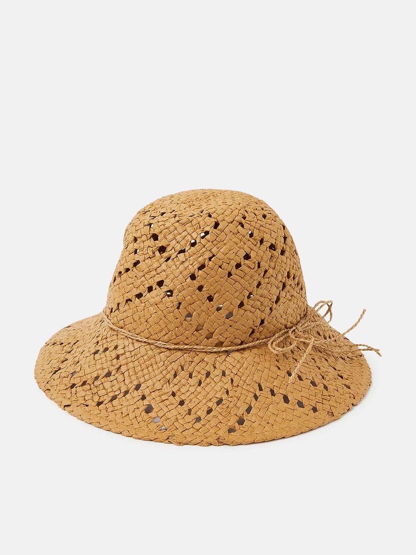 Image 1 of 3 of Accessorize Heart Woven Bucket Hat