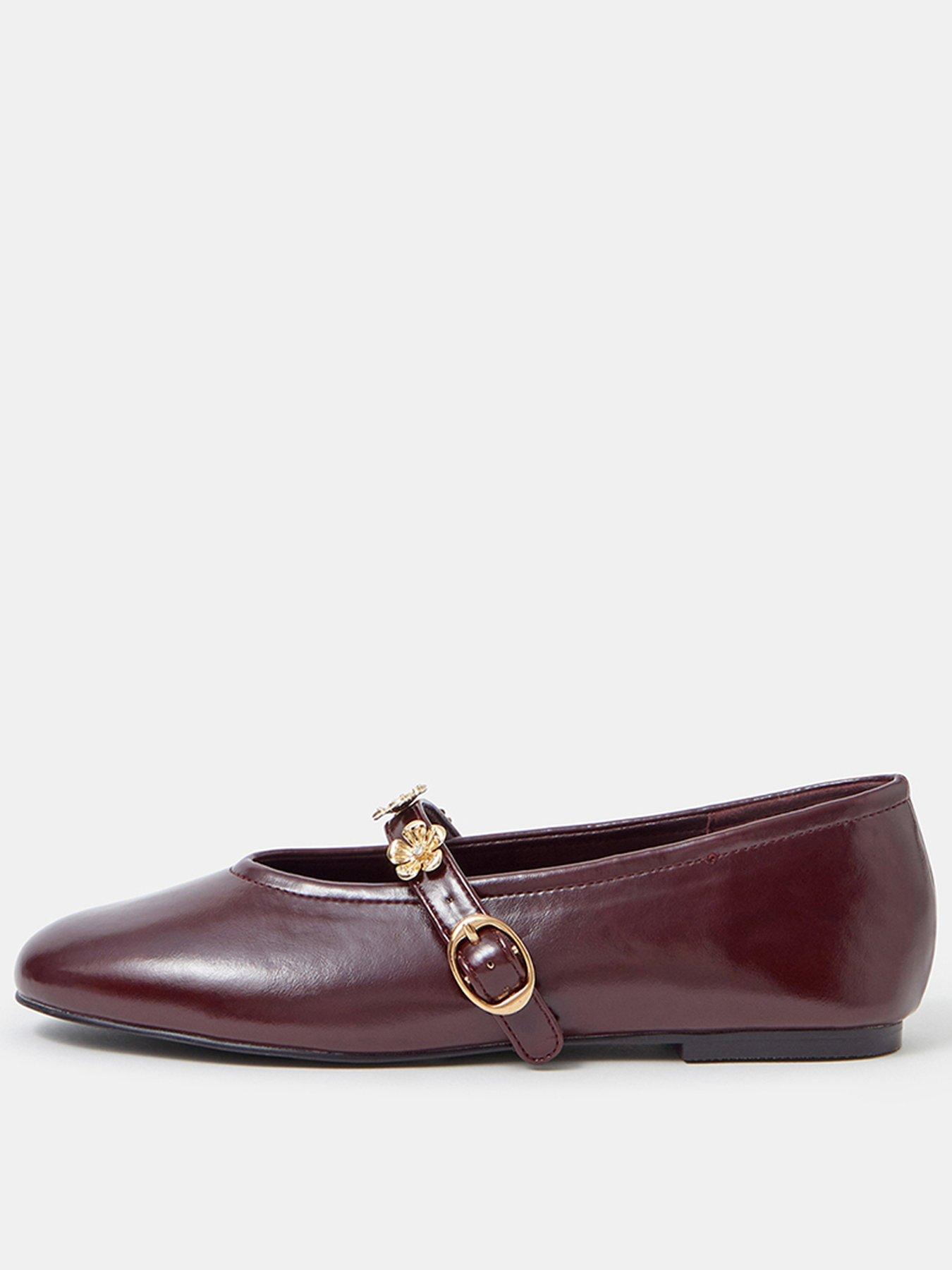 Accessorize Flower Mary Jane Ballet Flats
