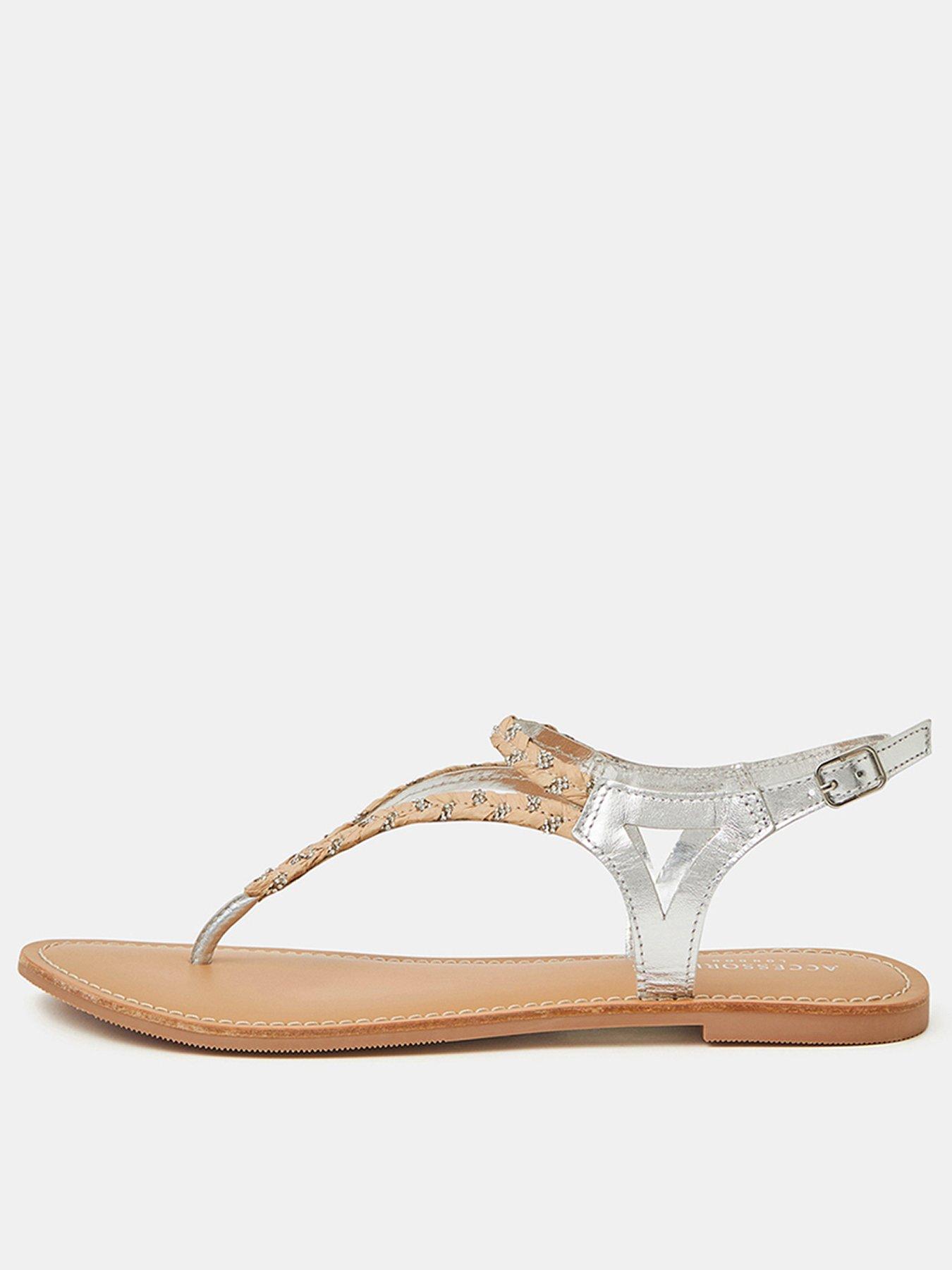 Accessorize Diamantã© Braid Leather Sandals