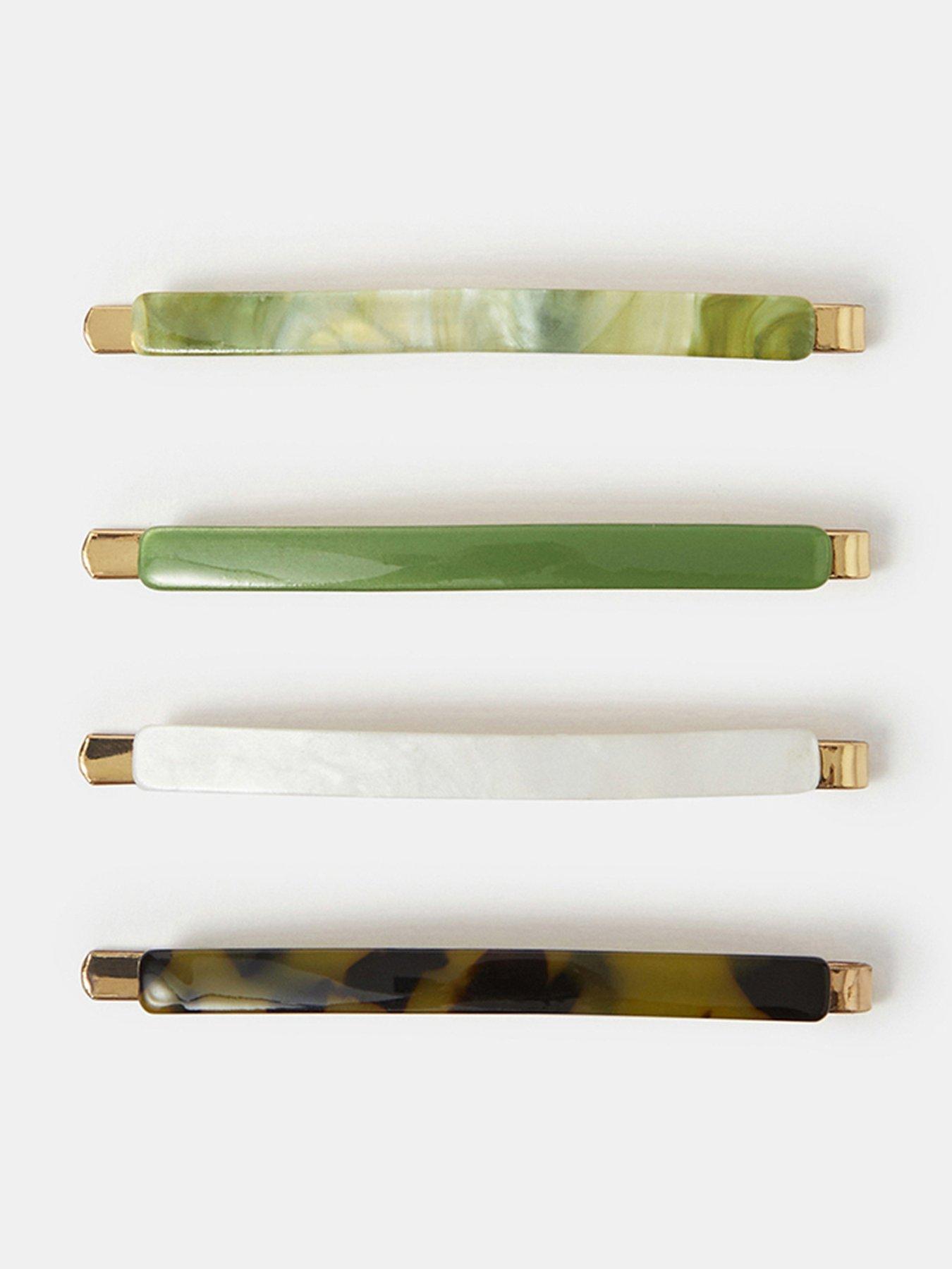 Accessorize 4-pack Marble Resin Hair Slides