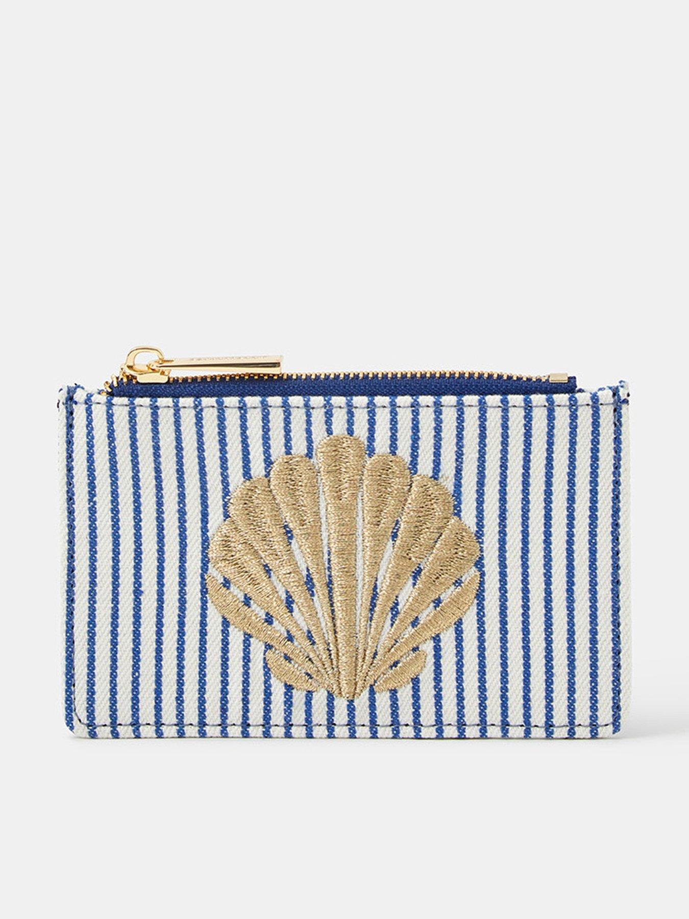 Accessorize Shell Embroidered Cardholder