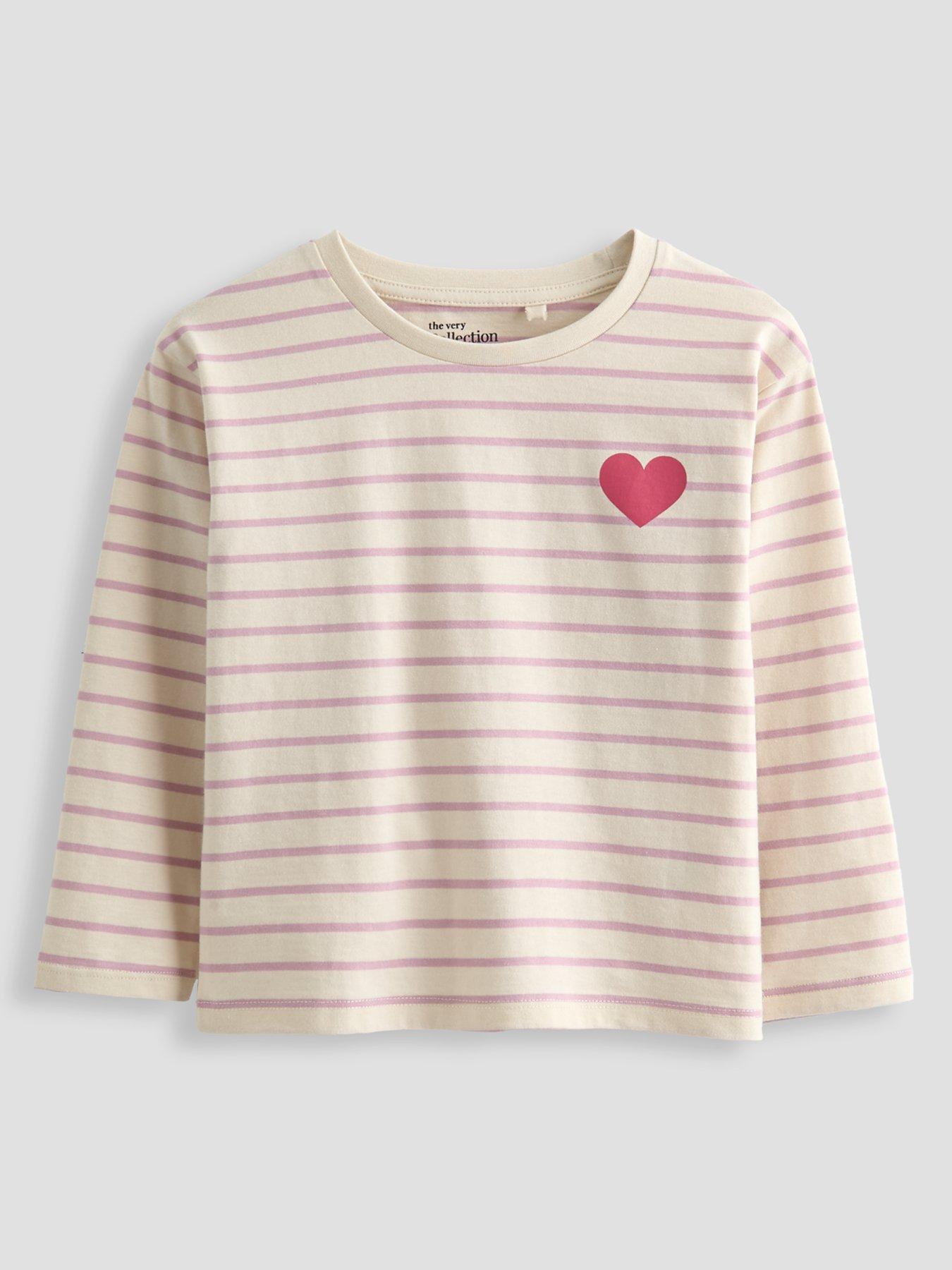 Image 3 of 5 of The Very Collection Girls 4 Pack Cotton Long Sleeve T-Shirts (9 months - 7 years) - Print