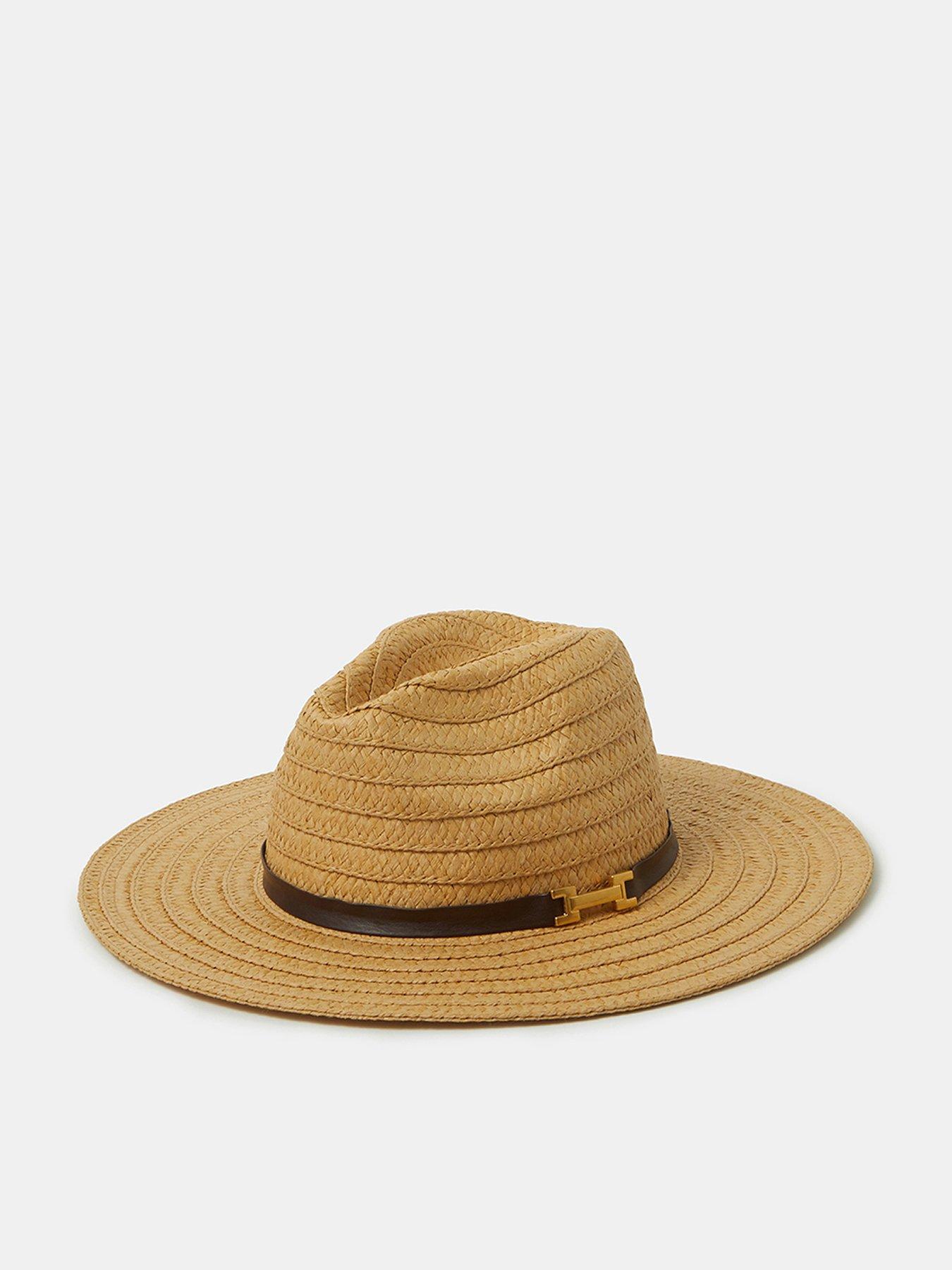 Accessorize Woven Fedora Hat