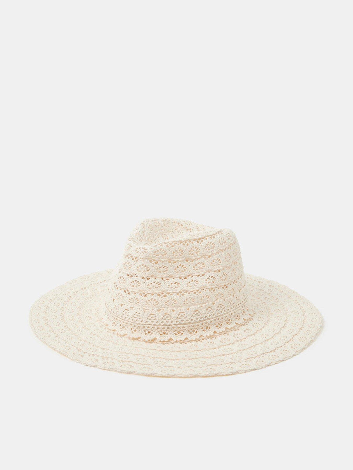Accessorize Lace Fedora Hat