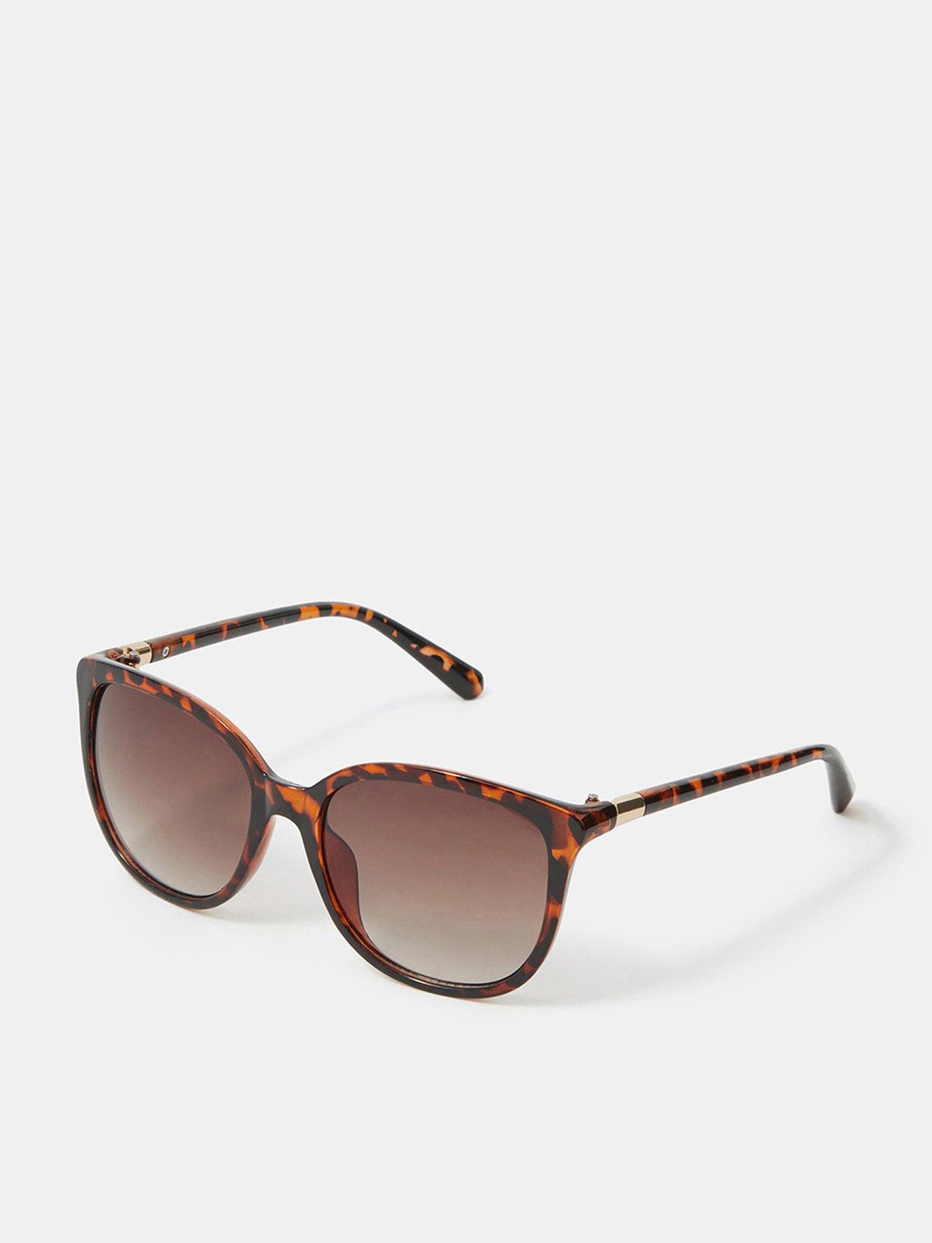Image 1 of 3 of Accessorize Tort Preppy Sunglasses