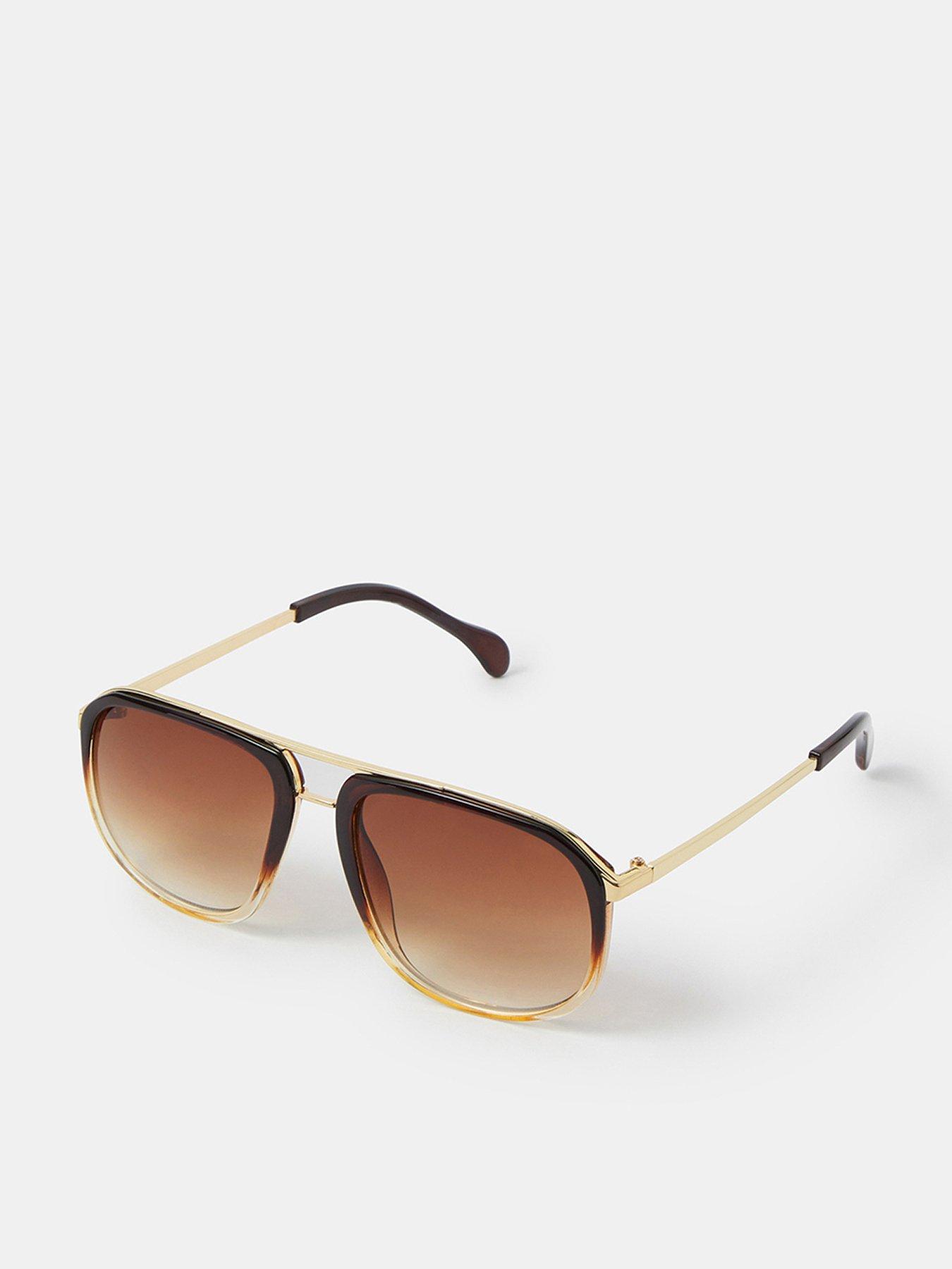 Image 1 of 2 of Accessorize Ombr&atilde;&copy; Aviator Sunglasses