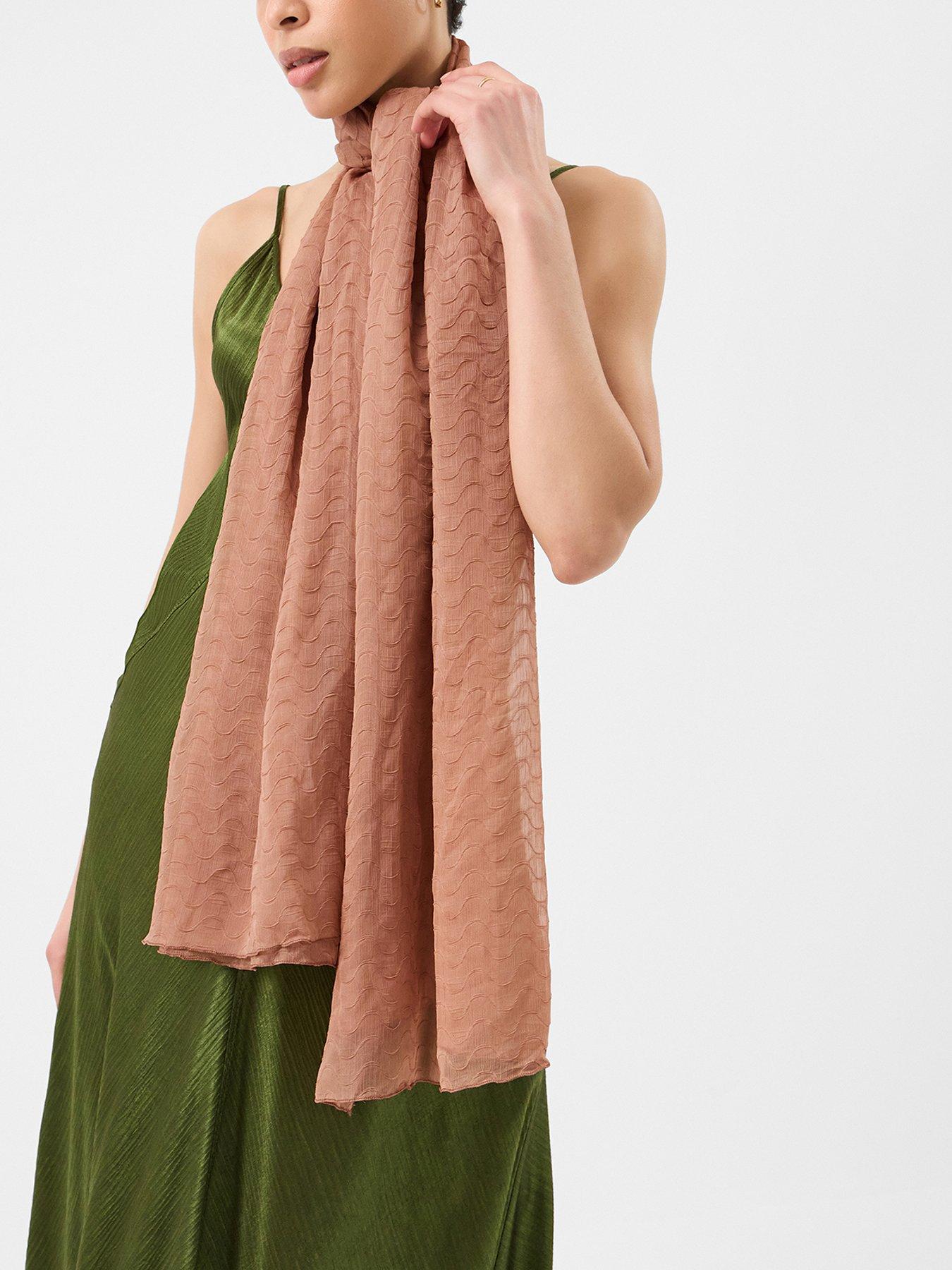 Image 2 of 3 of Accessorize Lightweight Wave Stitch Scarf