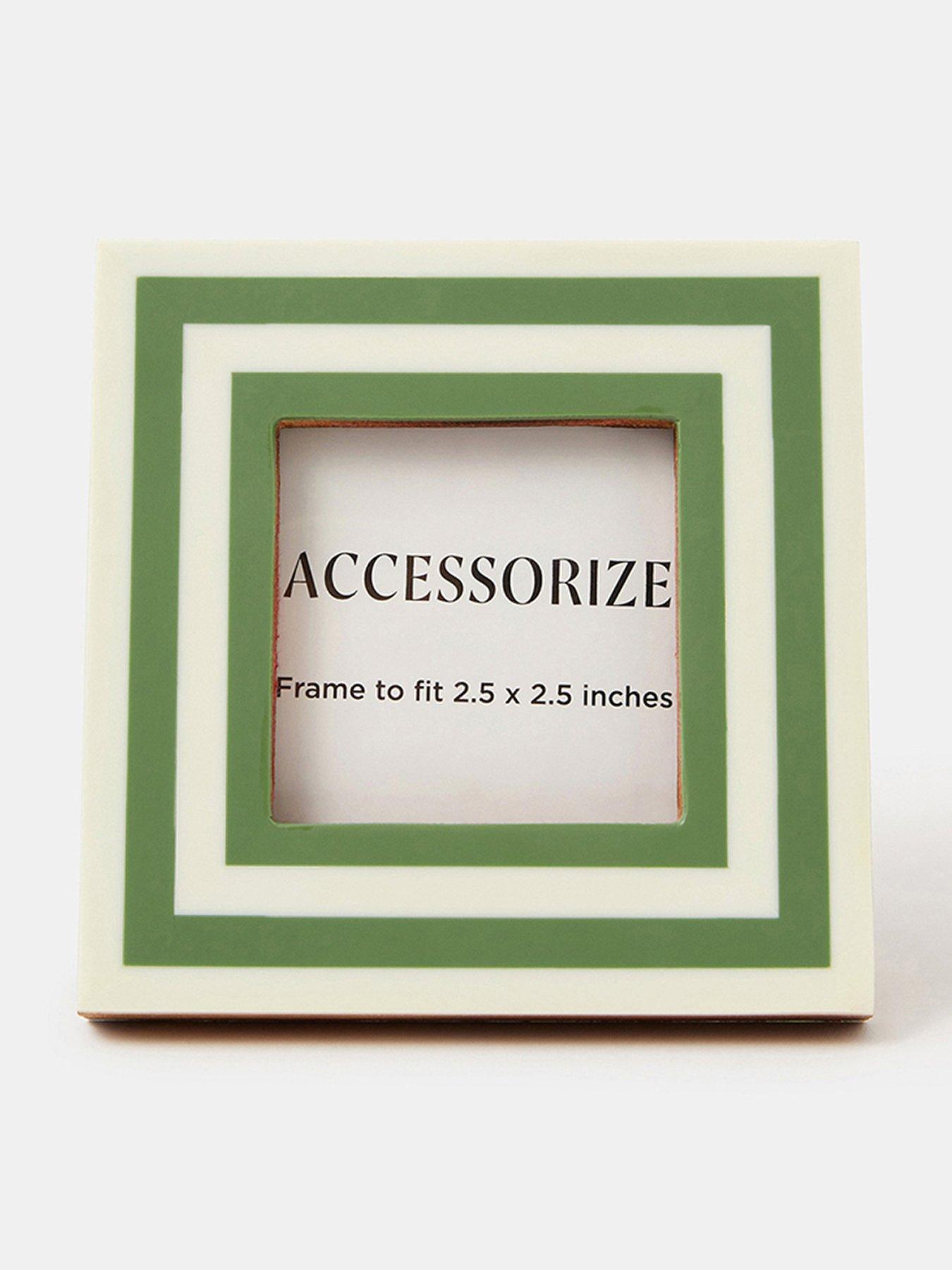 Accessorize Stripe Photo Frame 2.5 X 2.5