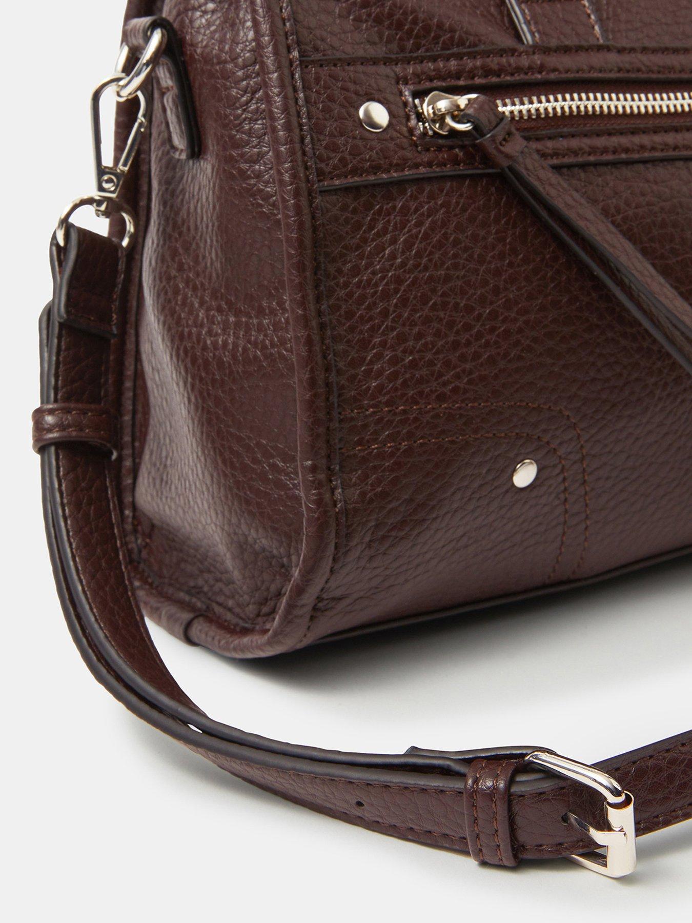 Image 4 of 5 of Accessorize Faux Leather Zip Handbag