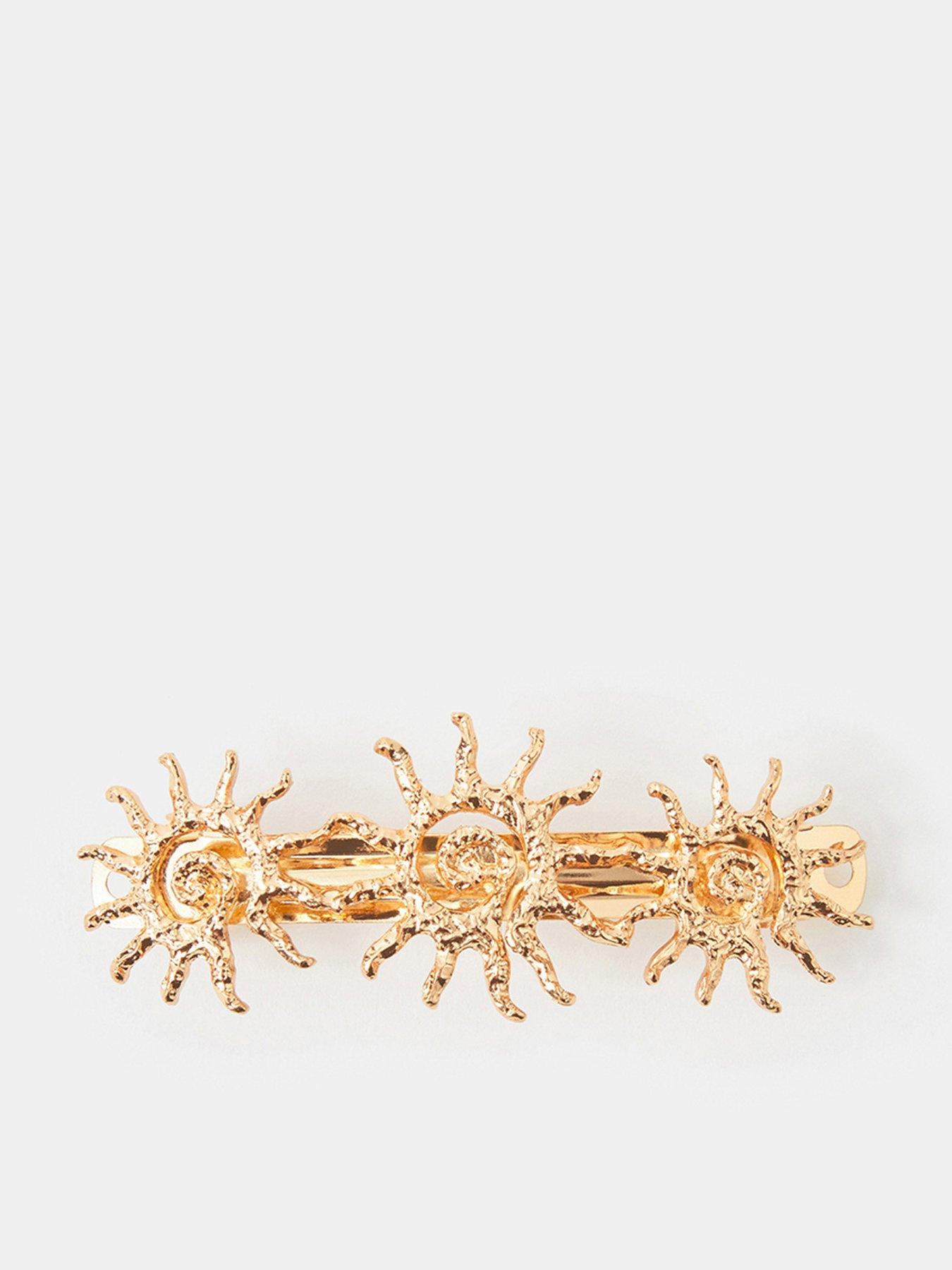 Image 1 of 3 of Accessorize Sun Swirl Barrette Hair Clip
