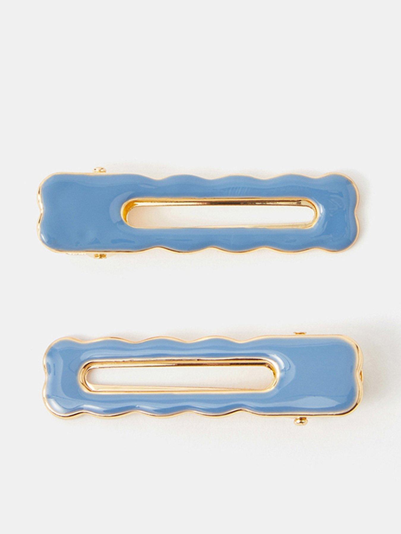 Accessorize 2-pack Wiggly Enamel Salon Hair Clips