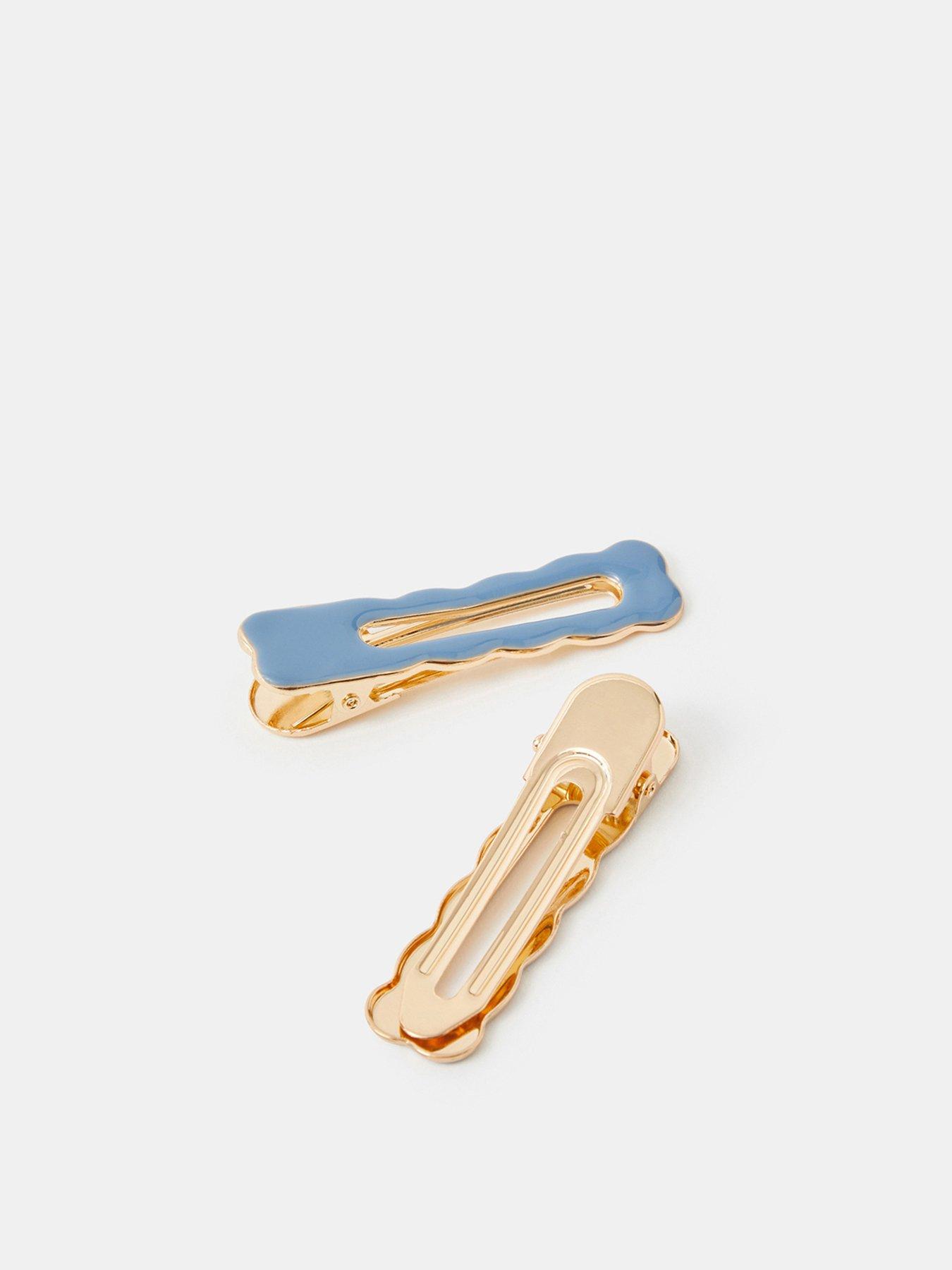 Image 3 of 3 of Accessorize 2-pack Wiggly Enamel Salon Hair Clips