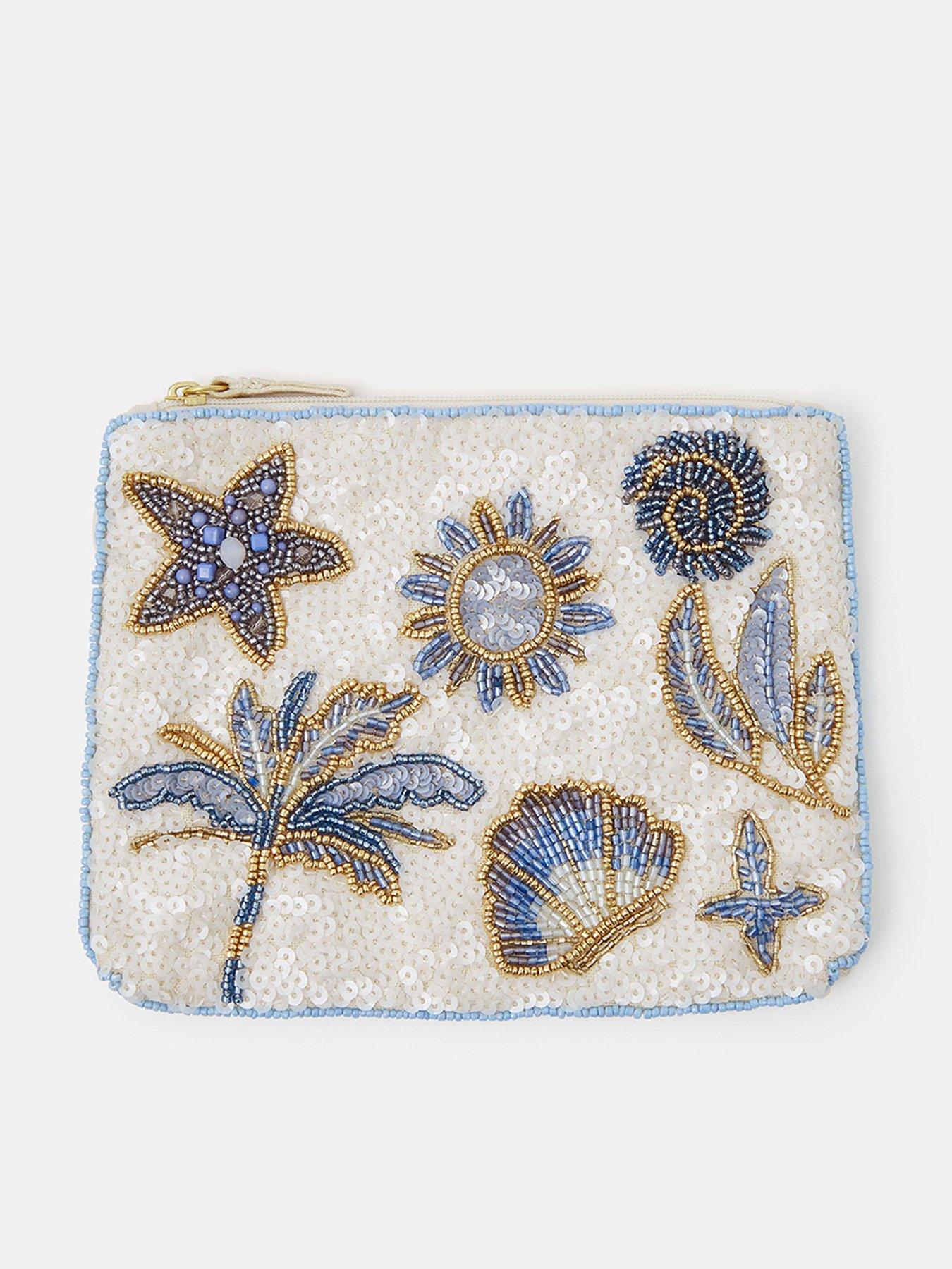 Accessorize Beach Sequin Pouch