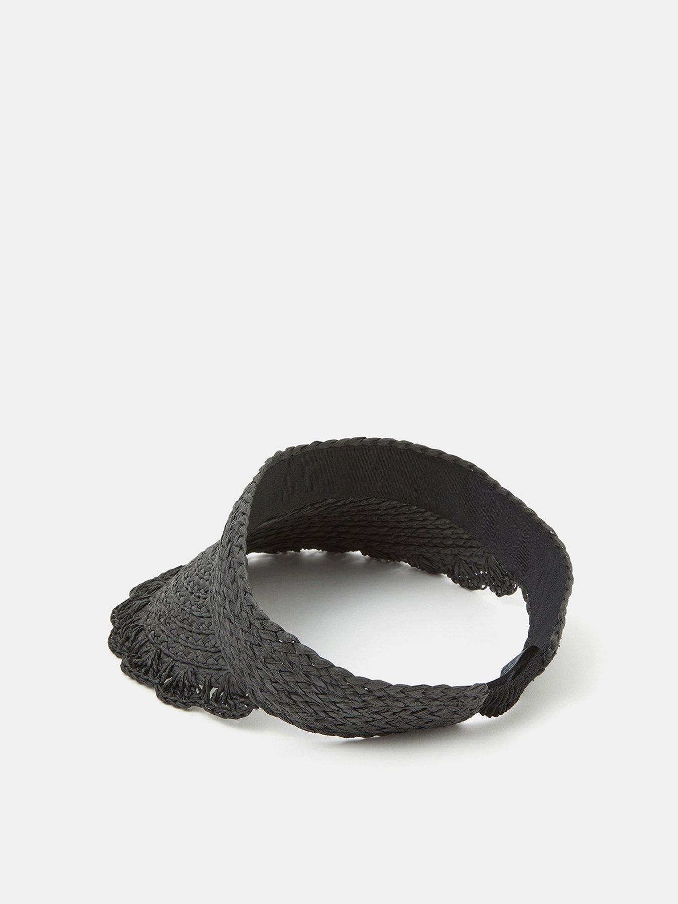 Image 3 of 4 of Accessorize Woven Scallop Trim Sun Visor