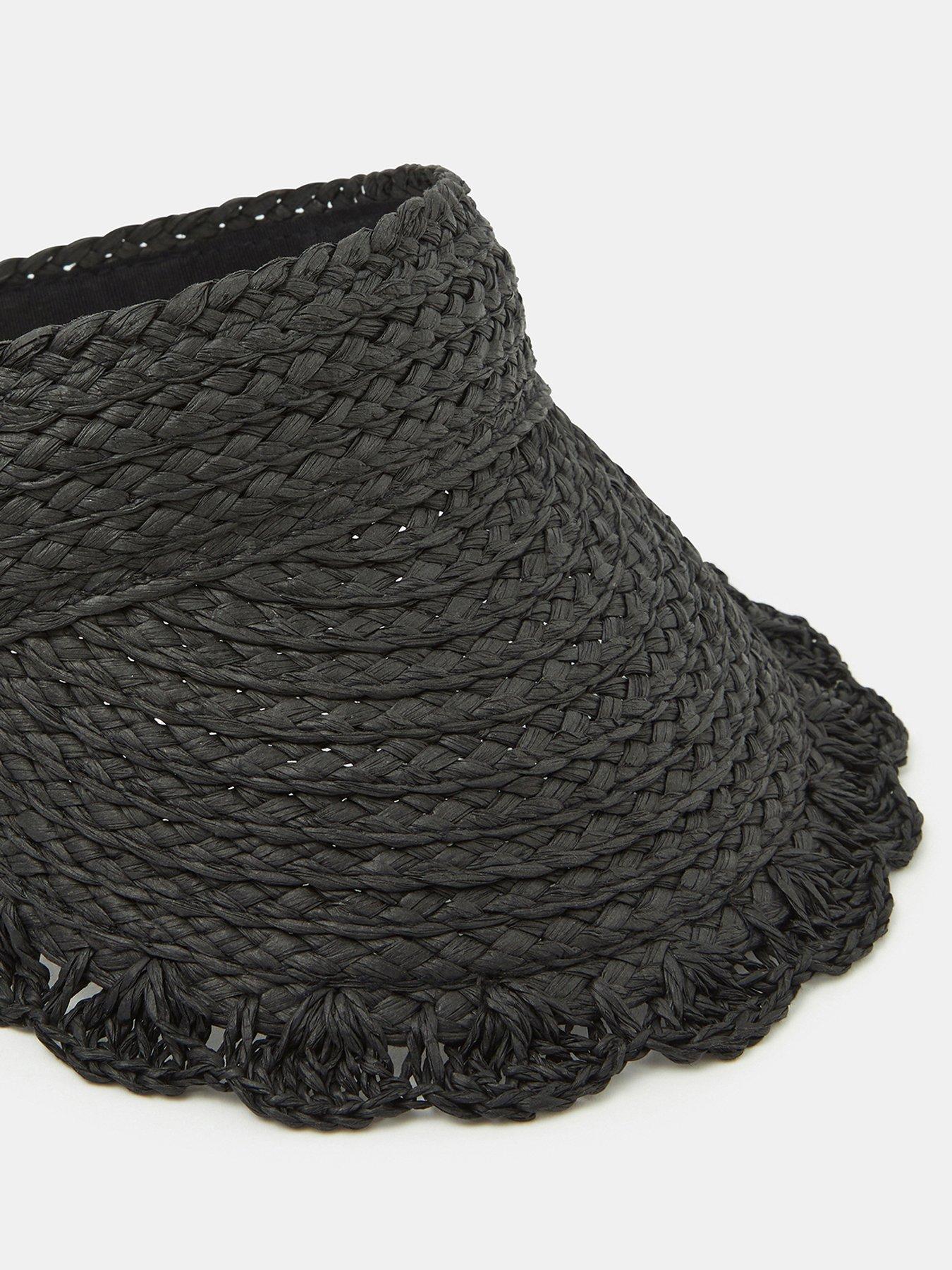 Image 4 of 4 of Accessorize Woven Scallop Trim Sun Visor
