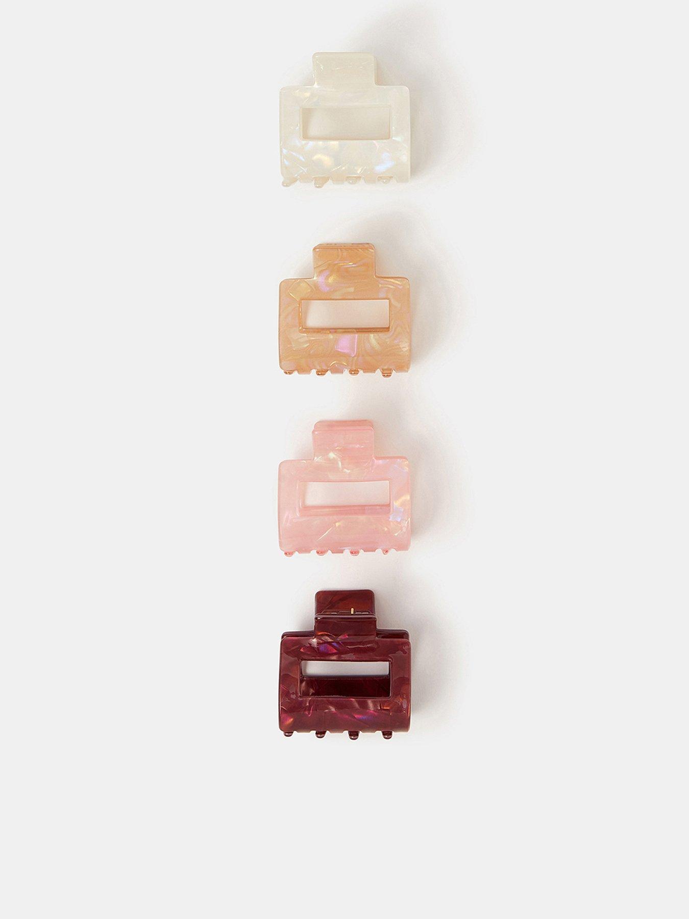 Accessorize 4-pack Iridescent Square Claw Clips