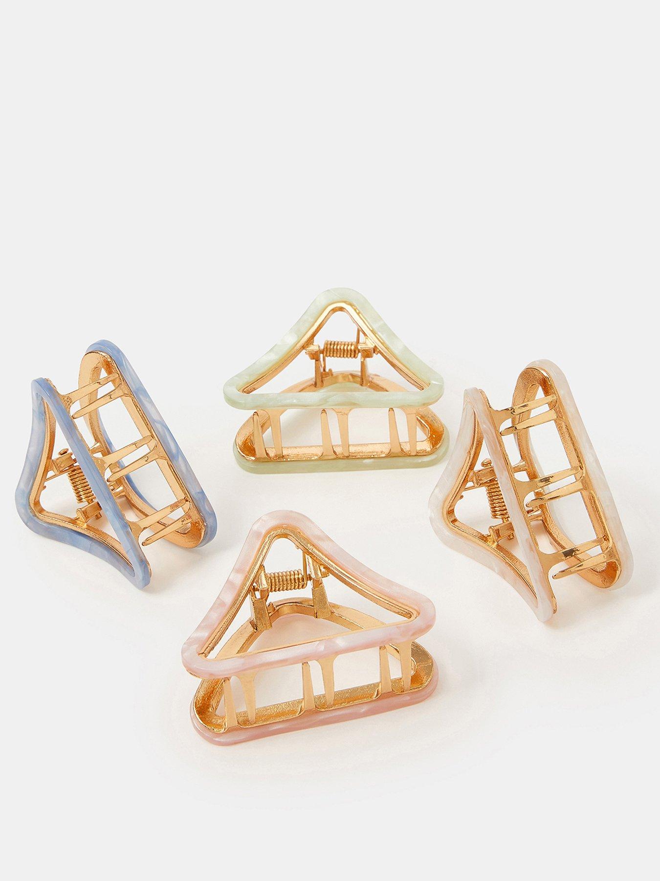 Image 3 of 3 of Accessorize 4-pack Cut Out Resin Claw Clips
