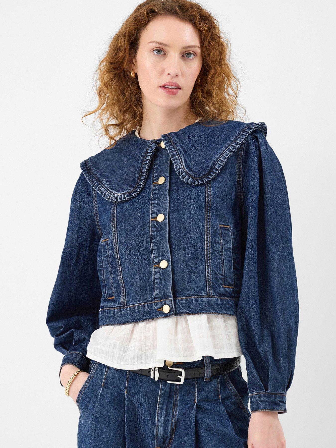 Accessorize Frill Collar Denim Jacket | Very
