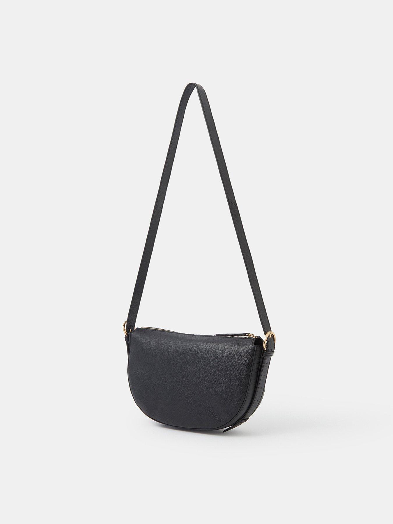 Image 3 of 5 of Accessorize Woven Leather Crossbody Bag