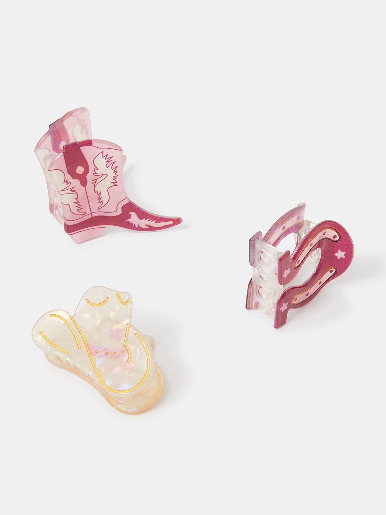 Accessorize 3-pack Mini Cowboy Claw Clips