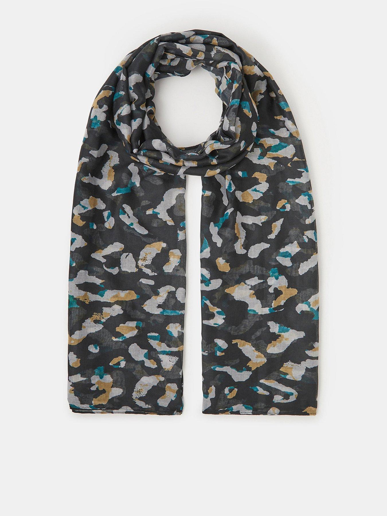 Image 1 of 3 of Accessorize Lightweight Animal Print Scarf