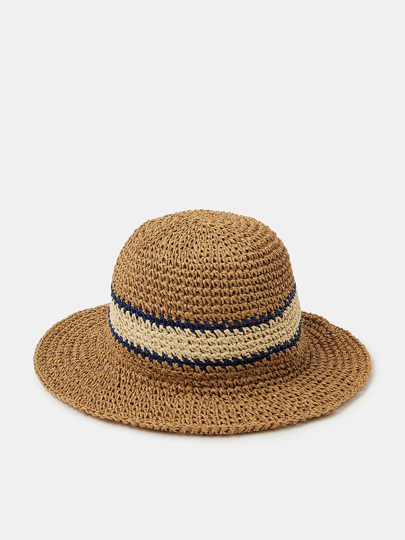 Accessorize Varsity Stripe Woven Bucket Hat