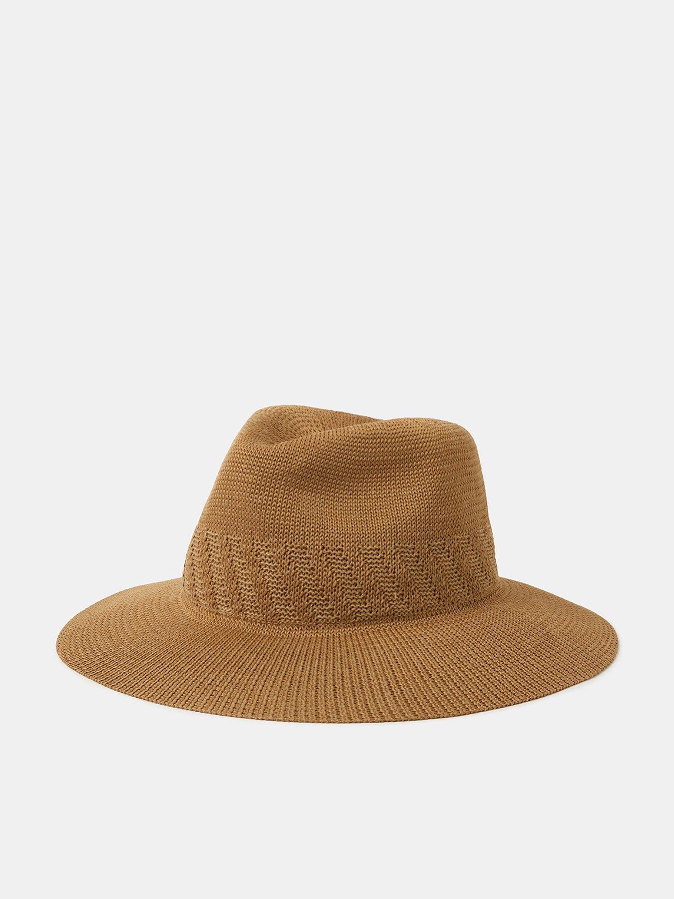 Accessorize Woven Fedora Hat
