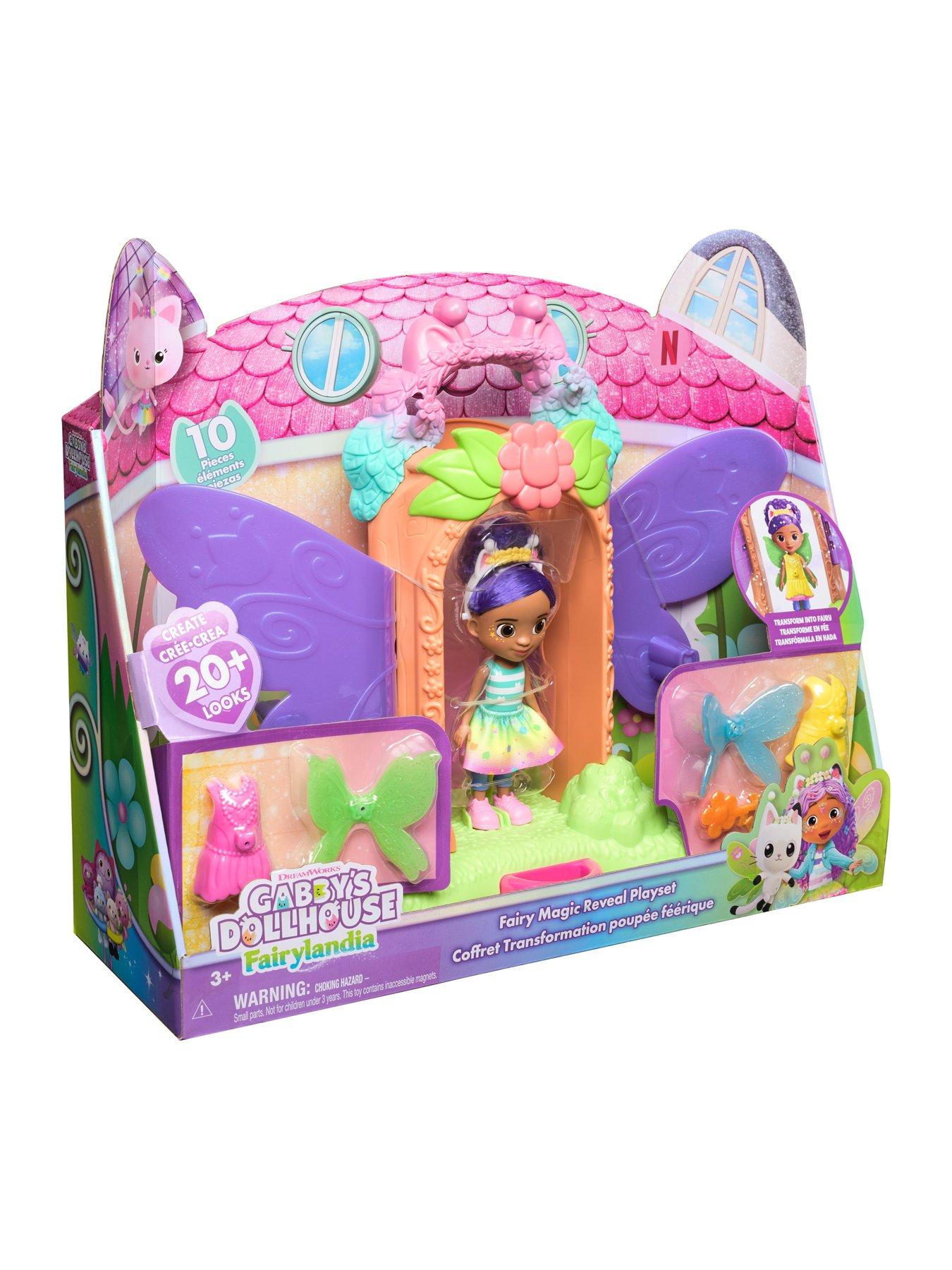 Set De Juego Aleteástico De Kitty Fairy – Gabby's Dollhouse Fairylandia – 12 Piezas Con Anillo De Arcoíris Y Sorpresa Para Niños De 3 Años En Adelante