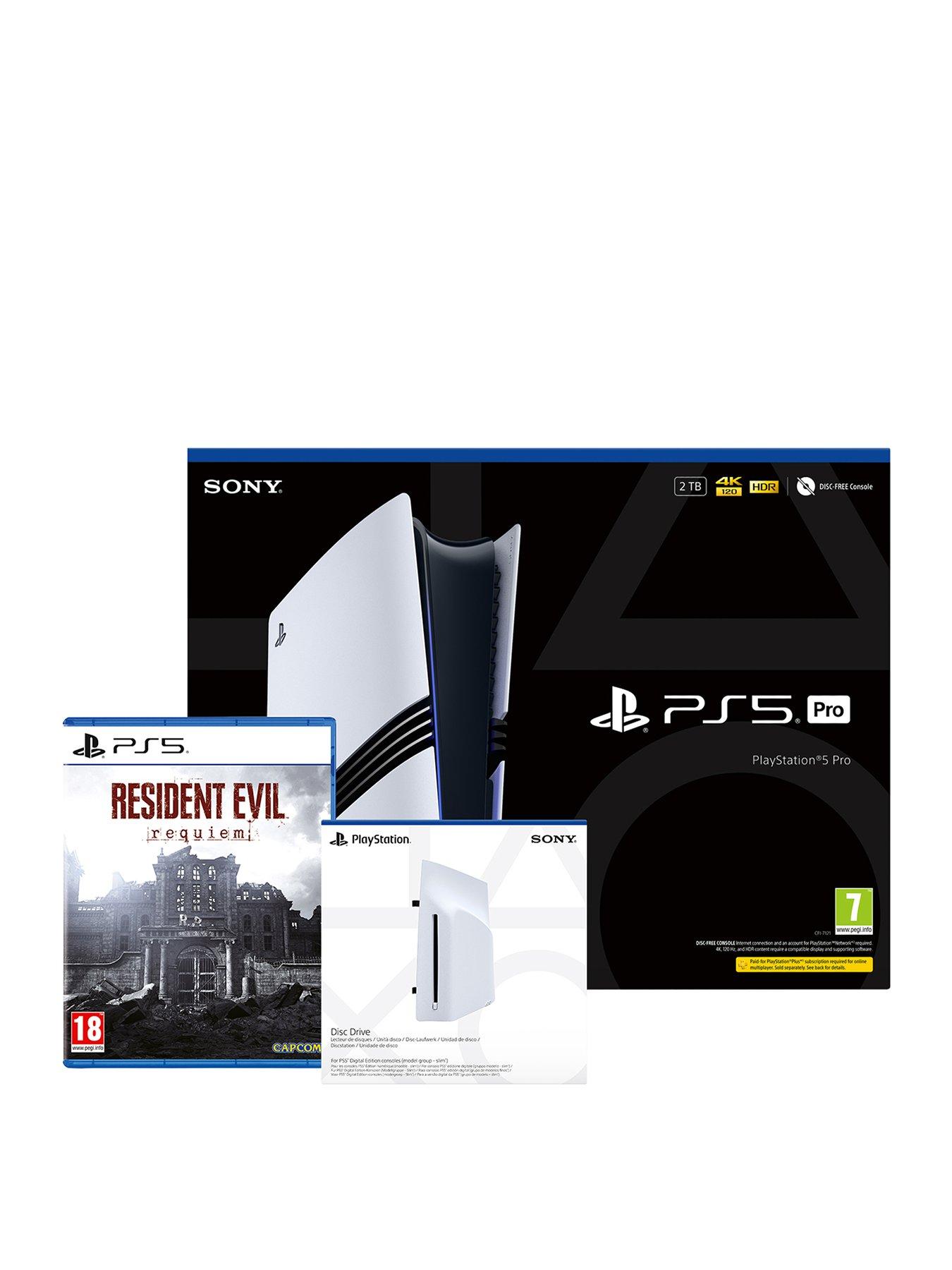 Playstation PlayStation®5 Pro Console - 2TB with Resident Evil: Requiem  &  Disc Drive