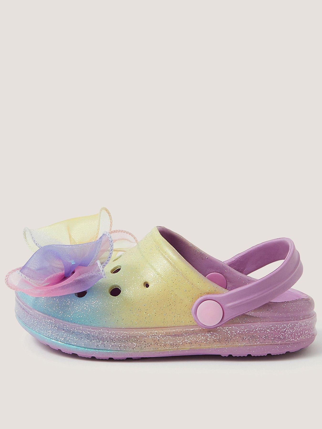 Monsoon Girls Ombre Mermaid Bow Clogs, Multi, Size 2 Older