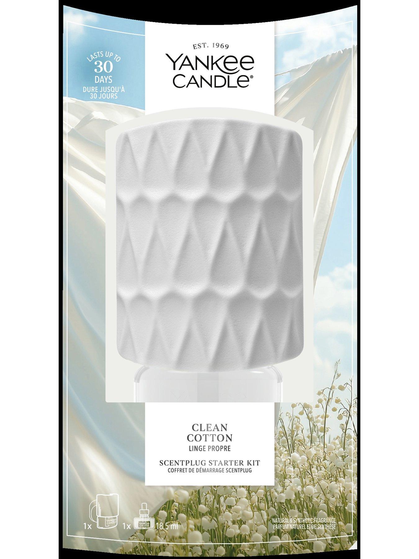 Yankee Candle Plug In Starter Kit - Clean Cotton With Additional Refill Clean Cotton