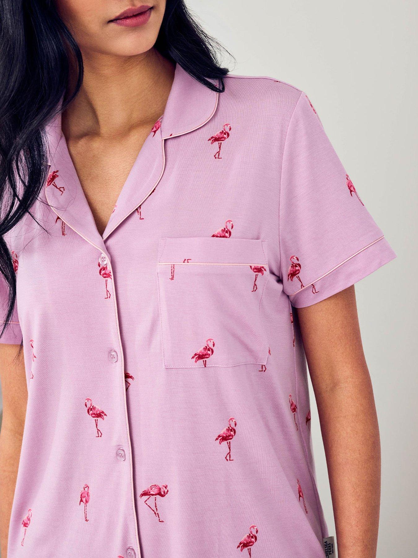 Image 5 of 6 of CHELSEA PEERS Short Sleeve Modal Lenzing Pyjama Set - Light Purple
