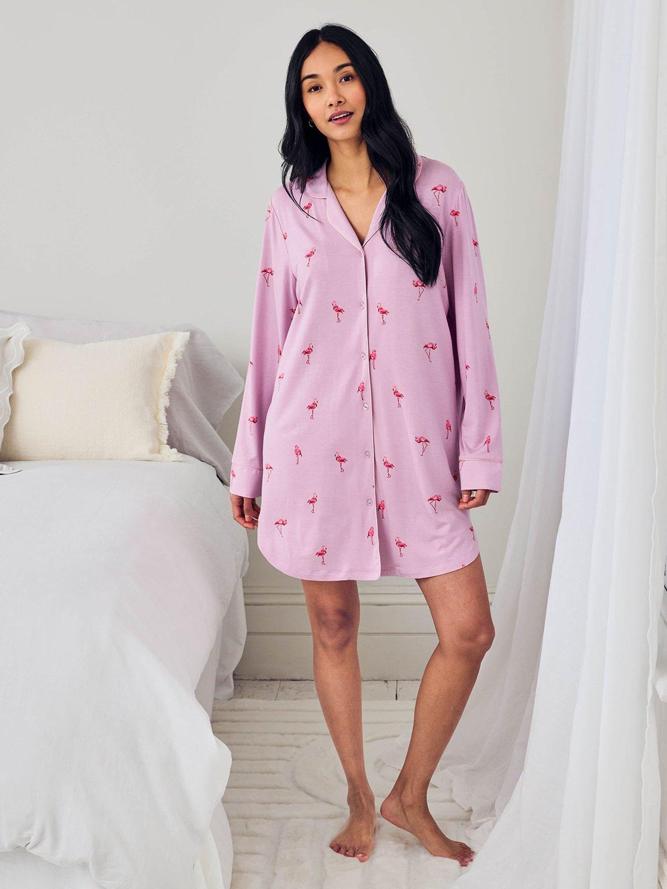 Image 1 of 6 of CHELSEA PEERS Nightshirt Modal Lenzing - Light Purple
