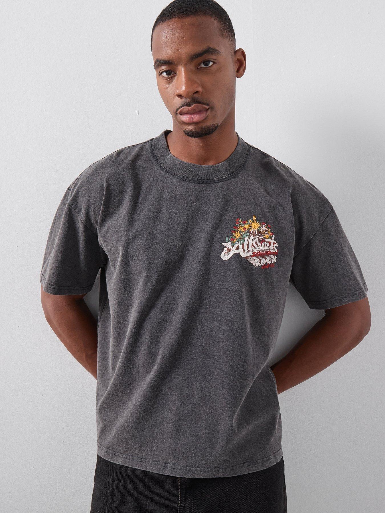 Image 2 of 6 of AllSaints Allsaints Roque Graphic T-shirt