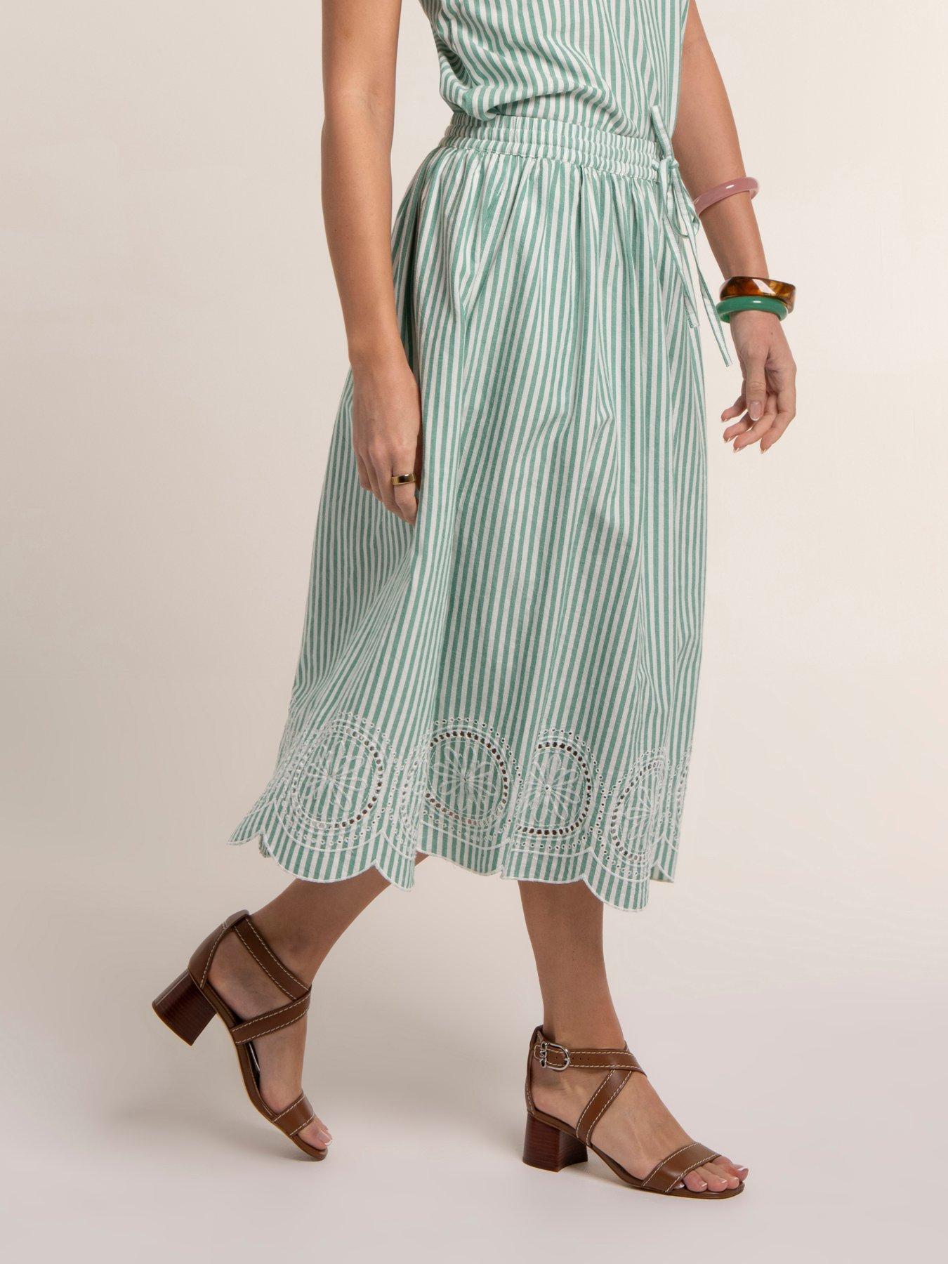 Image 1 of 7 of Brakeburn Hannah Skirt - Green