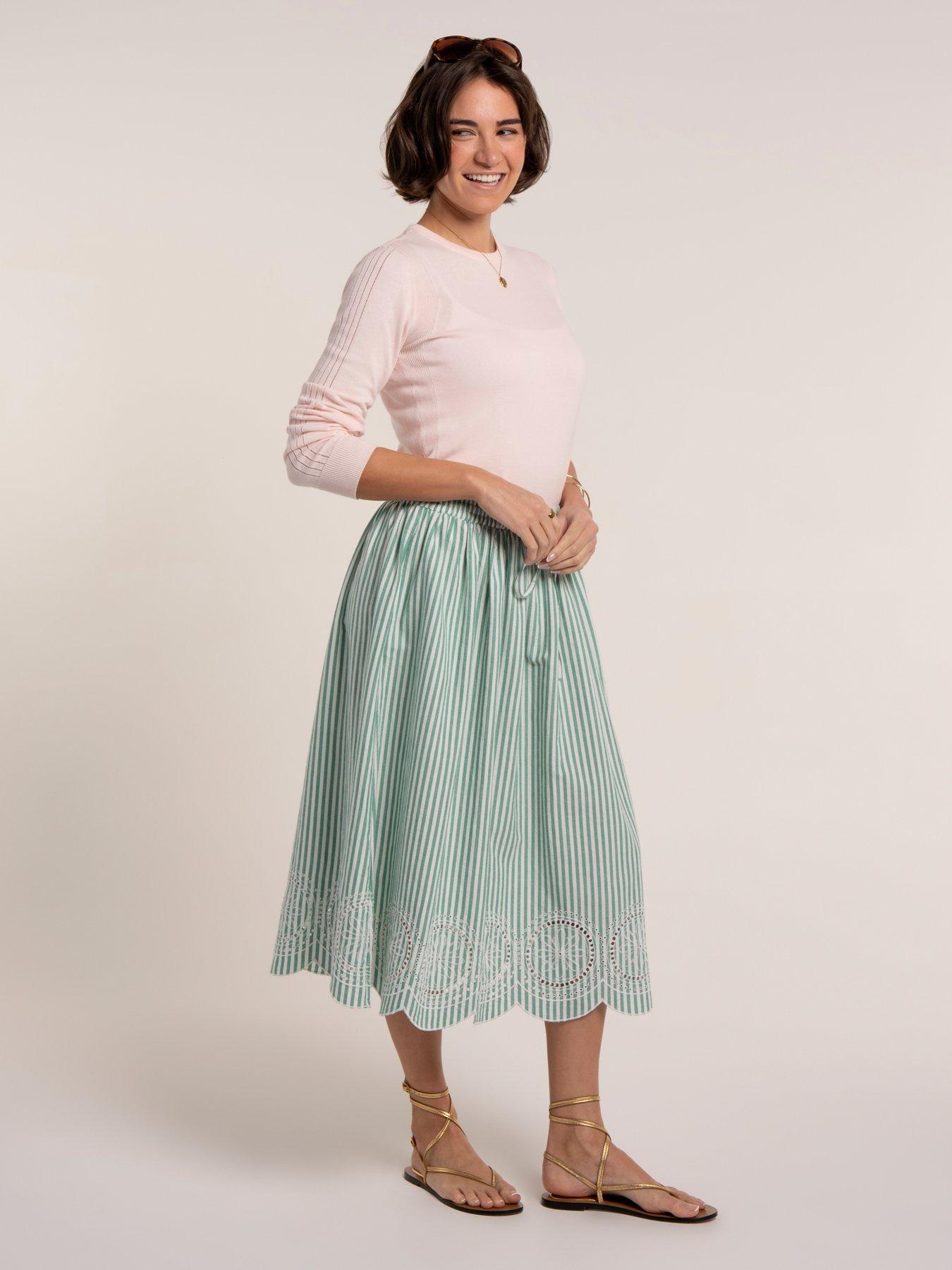 Image 6 of 7 of Brakeburn Hannah Skirt - Green