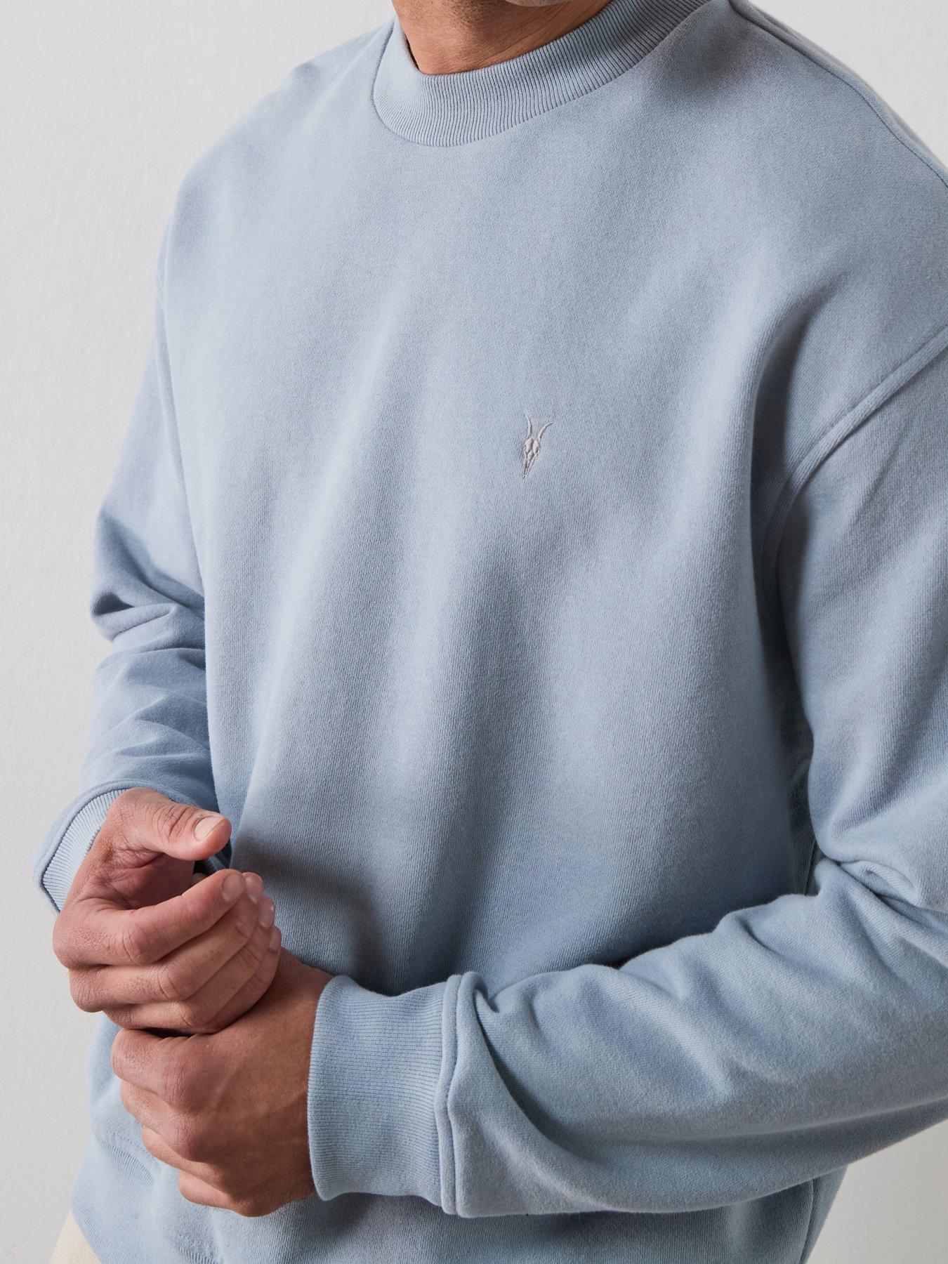 Image 5 of 6 of AllSaints Asher Crew Sweatshirt - Blue