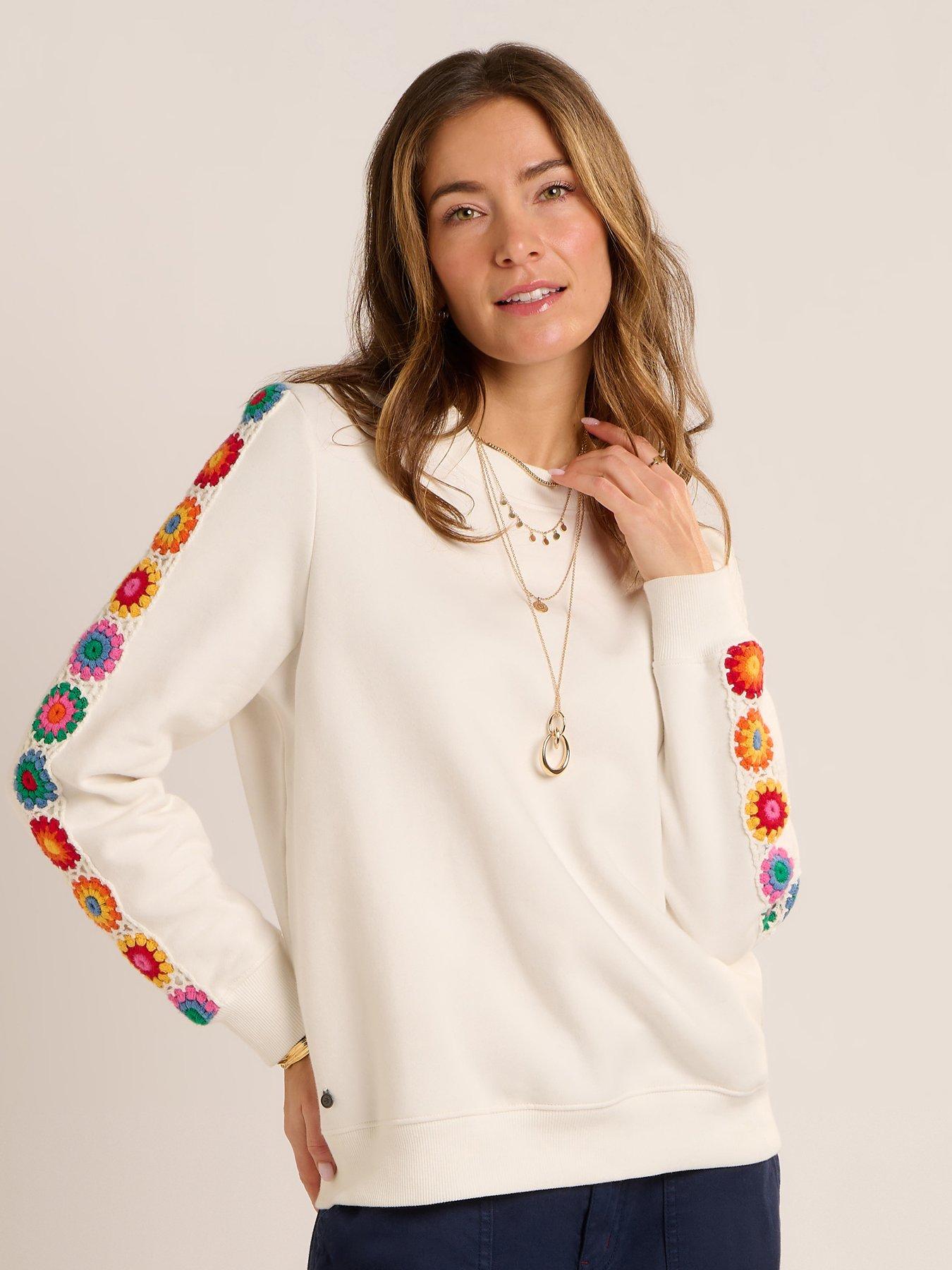Brakeburn Jordan Crew Neck Sweatshirt - Cream