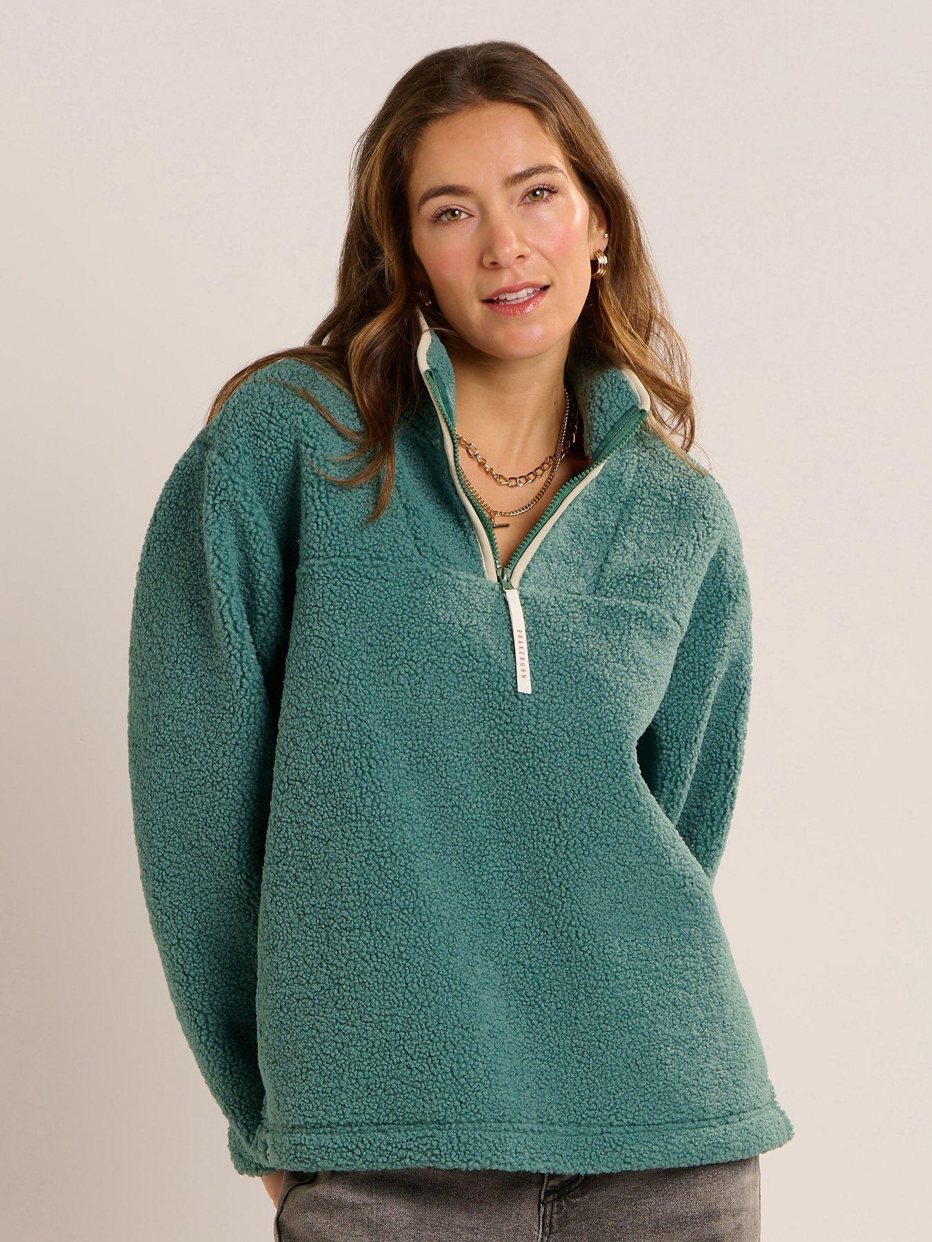 Brakeburn Mangerton Quarter Zip Sweatshirt - Blue