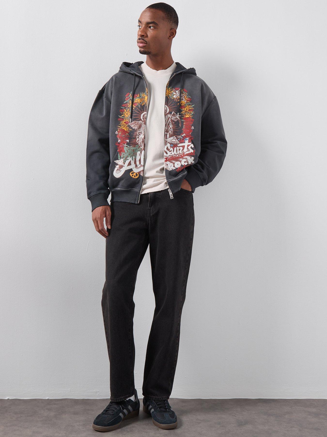 Image 3 of 6 of AllSaints Allsaints Roque Zip Through Hoodie