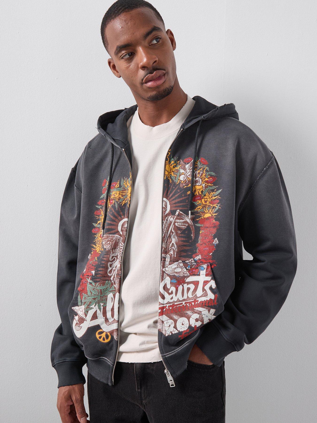 Image 5 of 6 of AllSaints Allsaints Roque Zip Through Hoodie